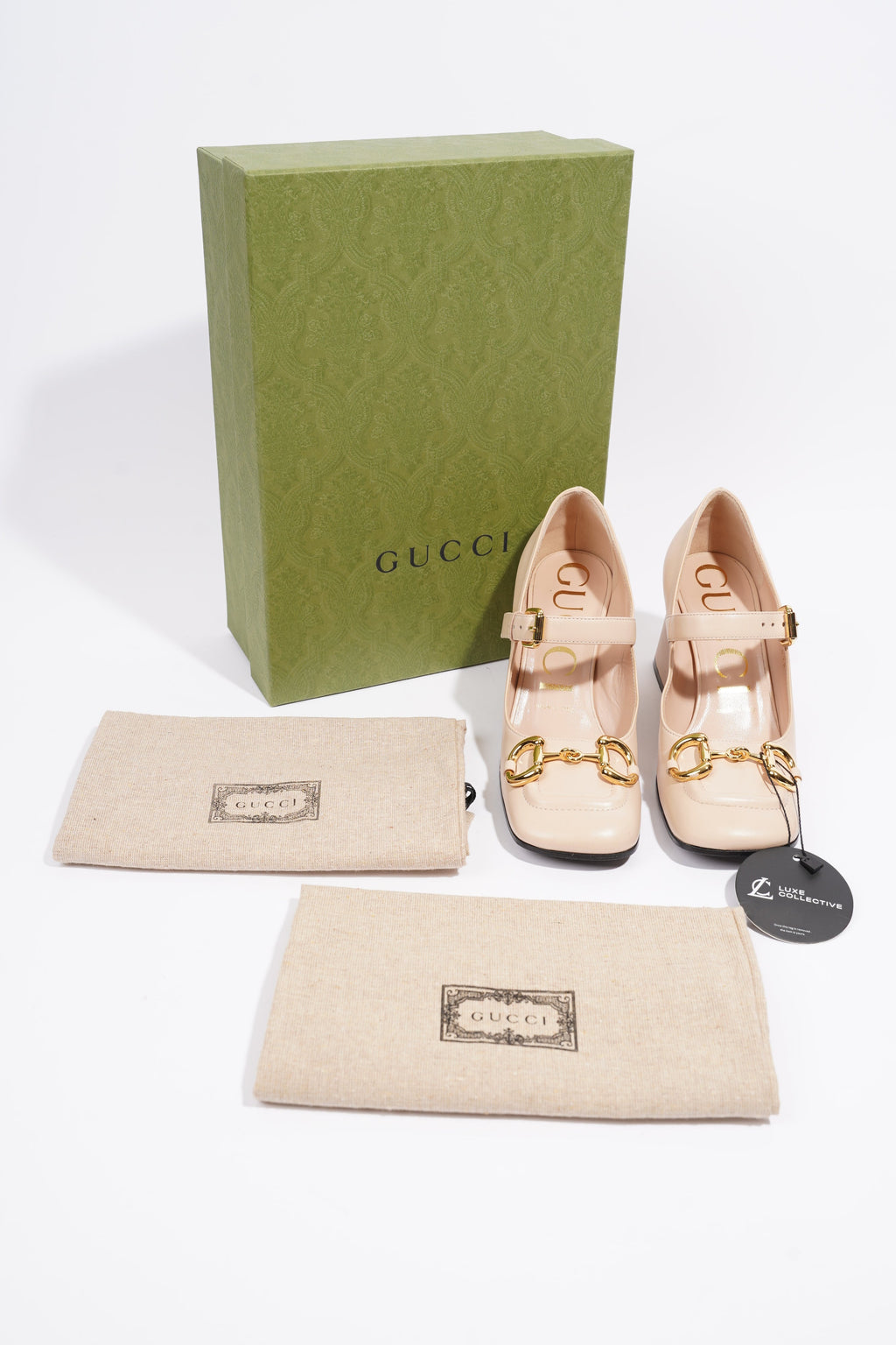 Gucci Horsebit Pump Nude Leather EU 36 UK 3