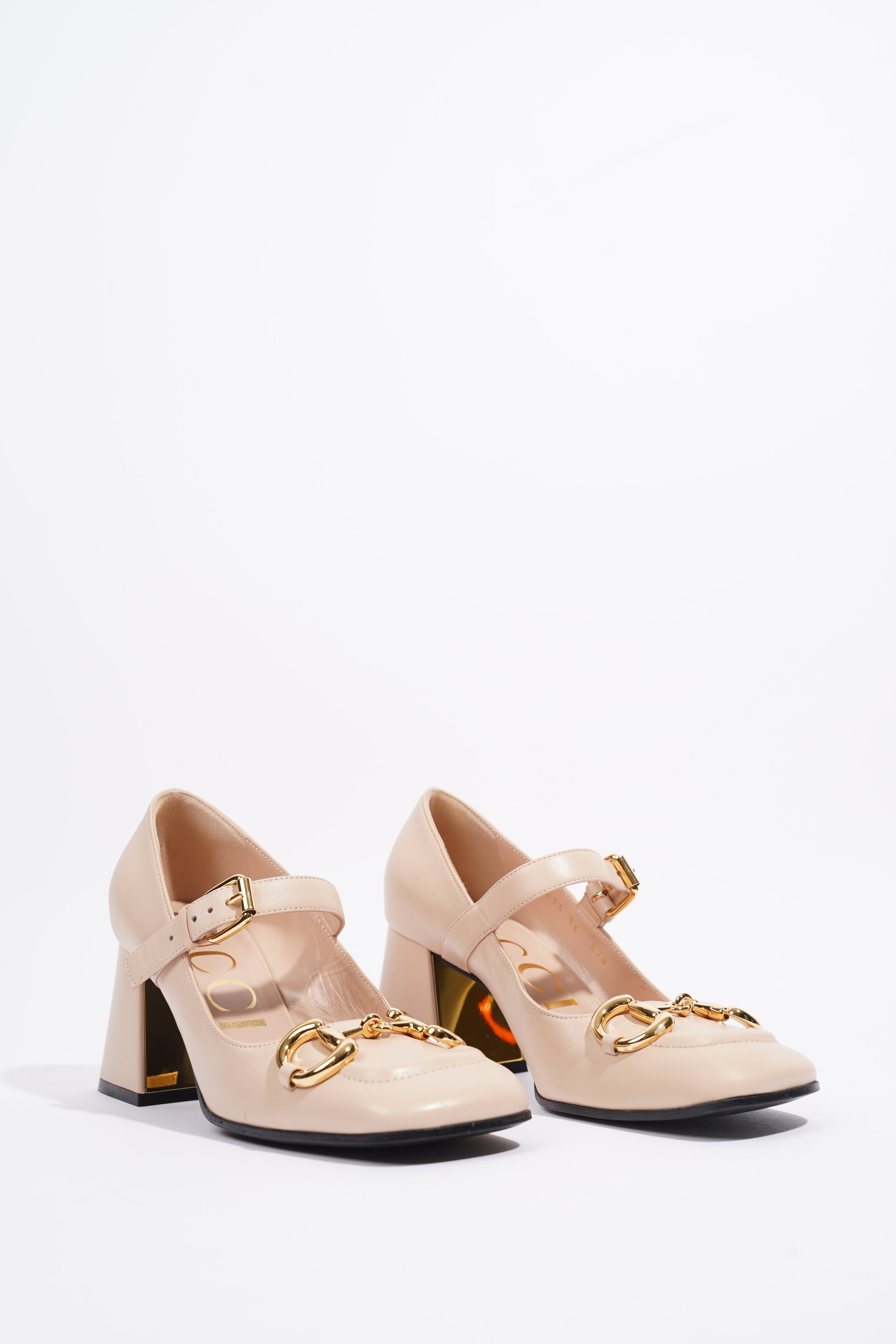 Gucci Horsebit Pump Nude Leather EU 36 UK 3