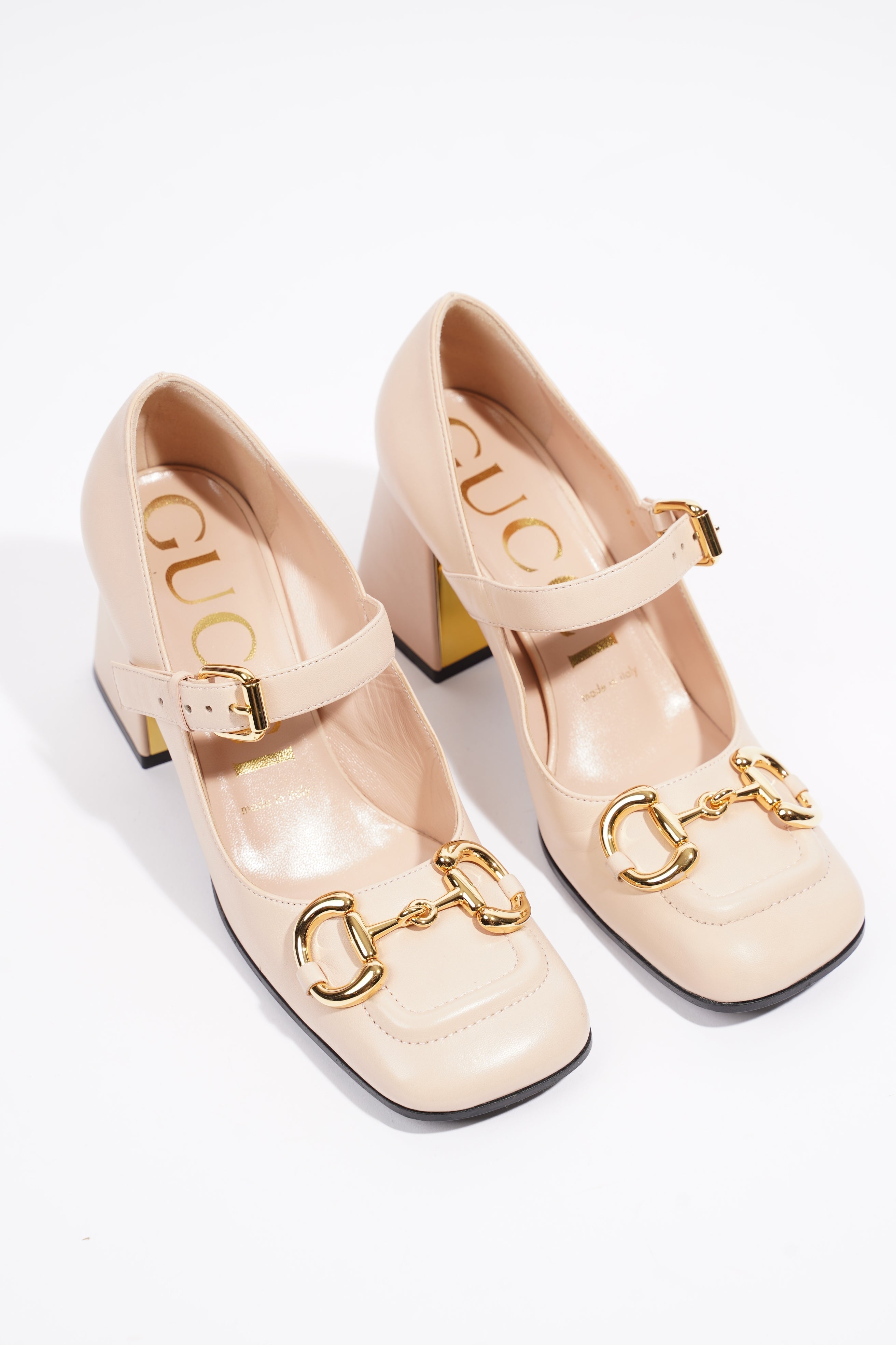 Gucci Horsebit Pump Nude Leather EU 36 UK 3