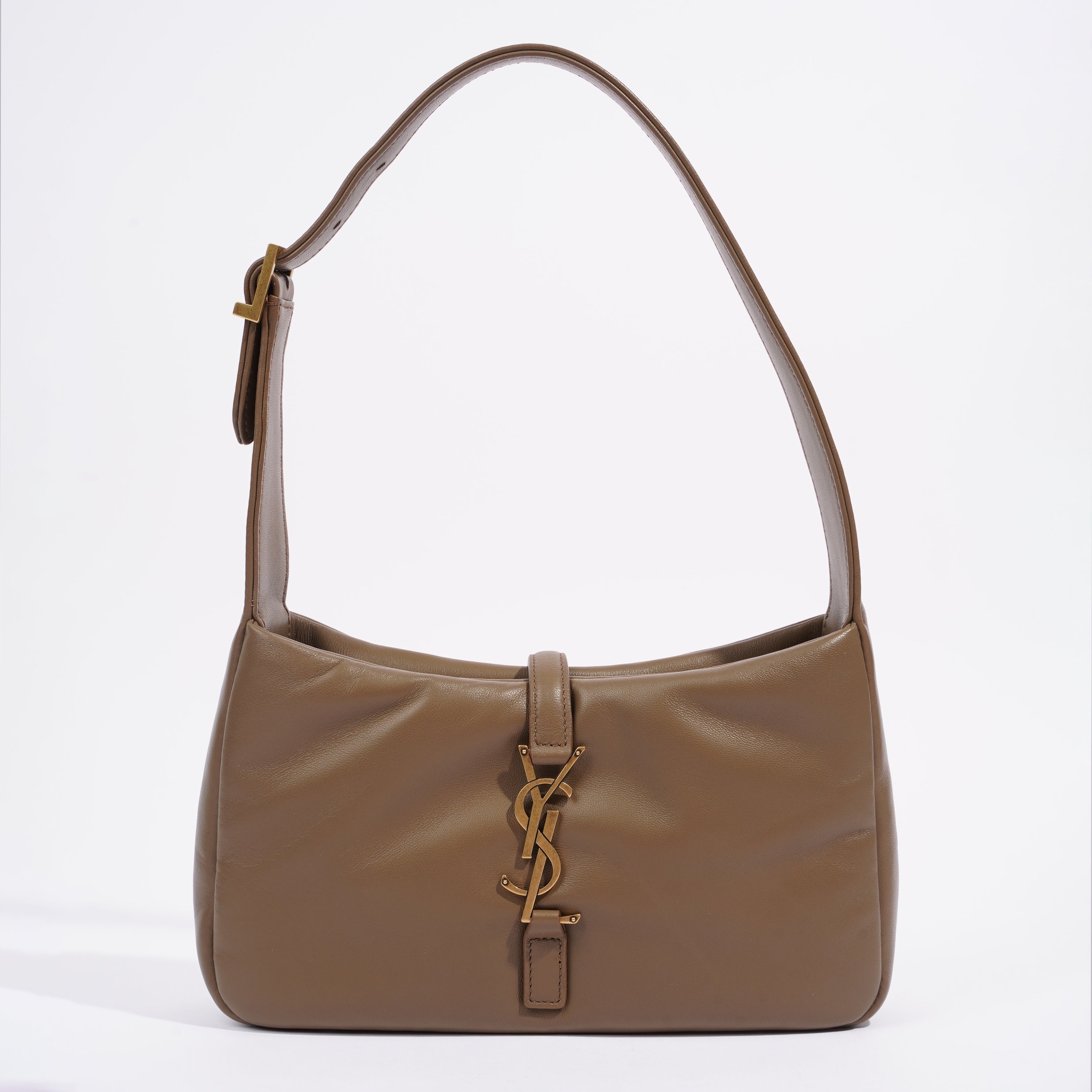 Saint Laurent LE 5 A 7 Dark Peanut Lambskin Leather