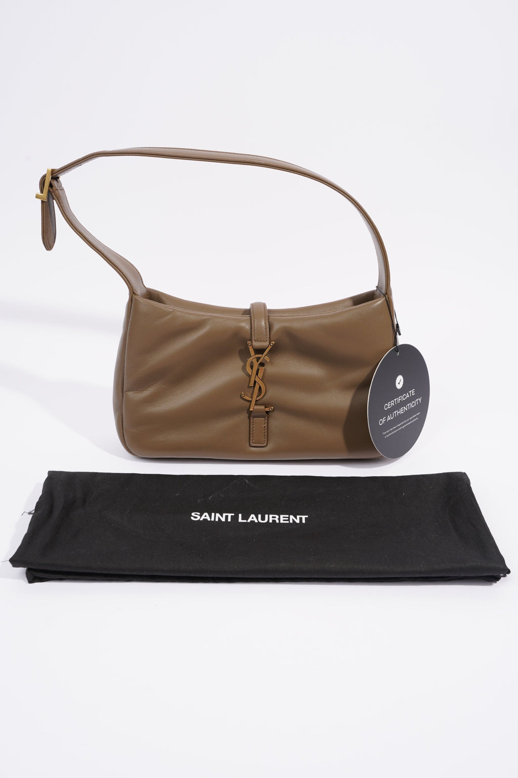 Saint Laurent LE 5 A 7 Dark Peanut Lambskin Leather