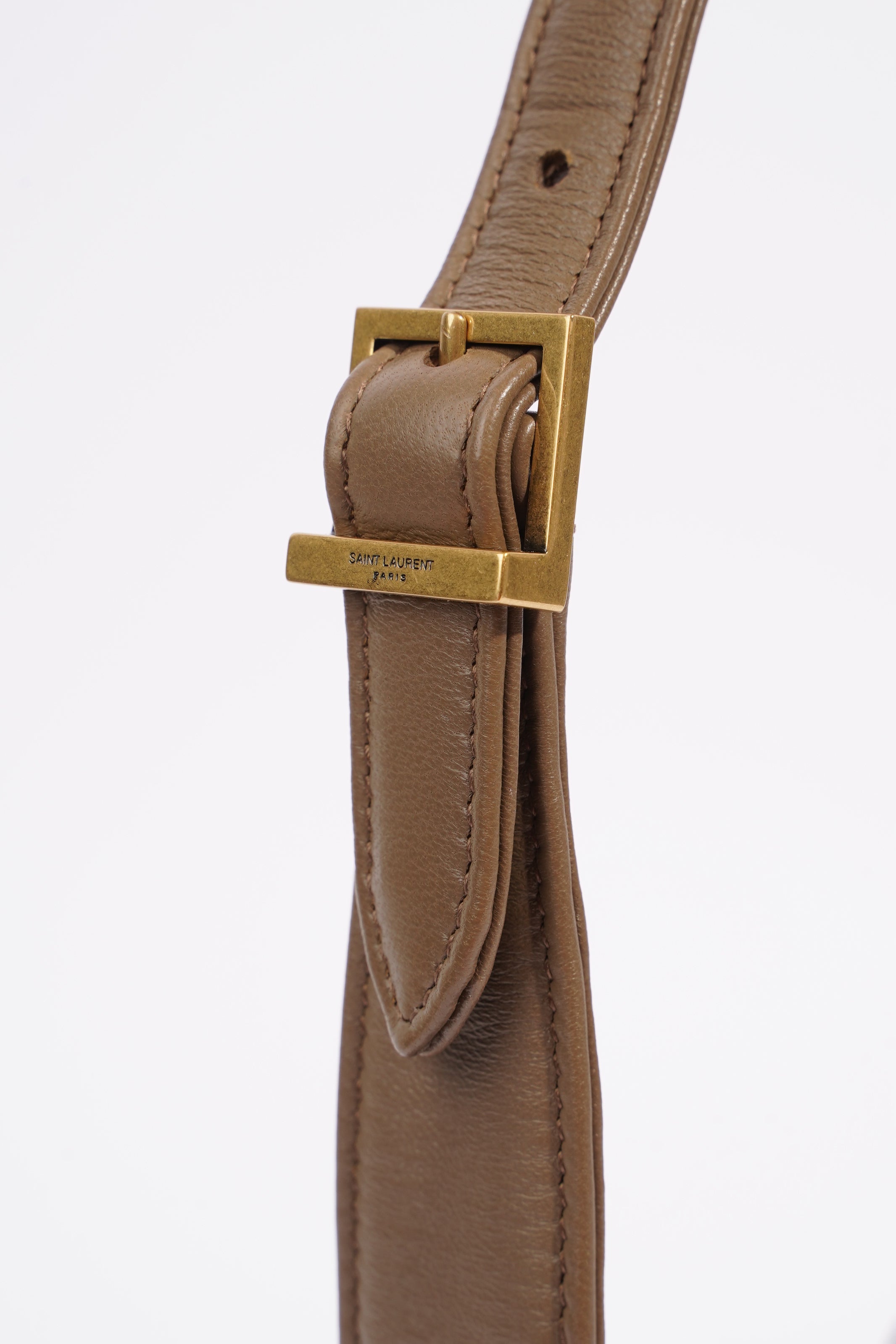 Saint Laurent LE 5 A 7 Dark Peanut Lambskin Leather