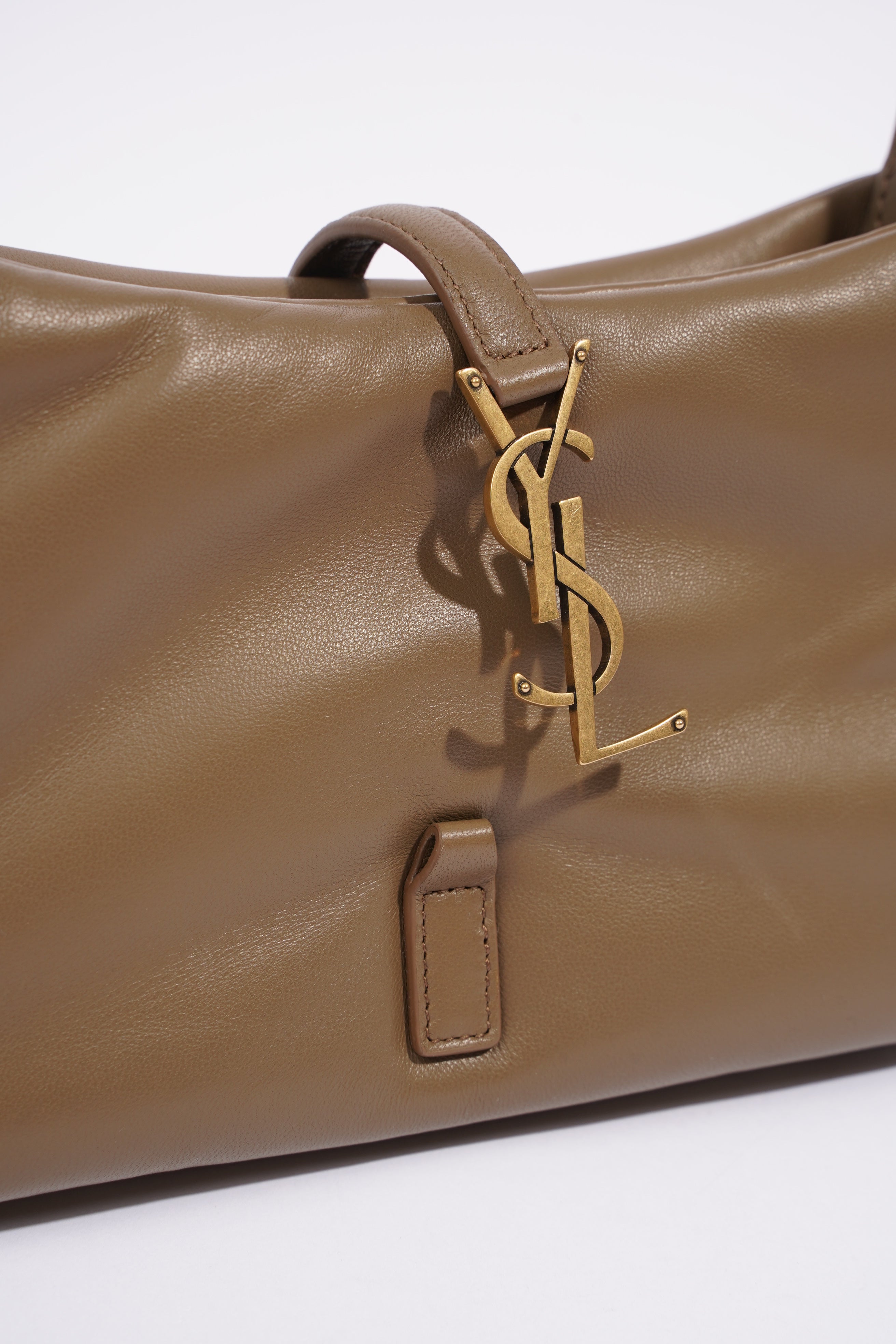 Saint Laurent LE 5 A 7 Dark Peanut Lambskin Leather