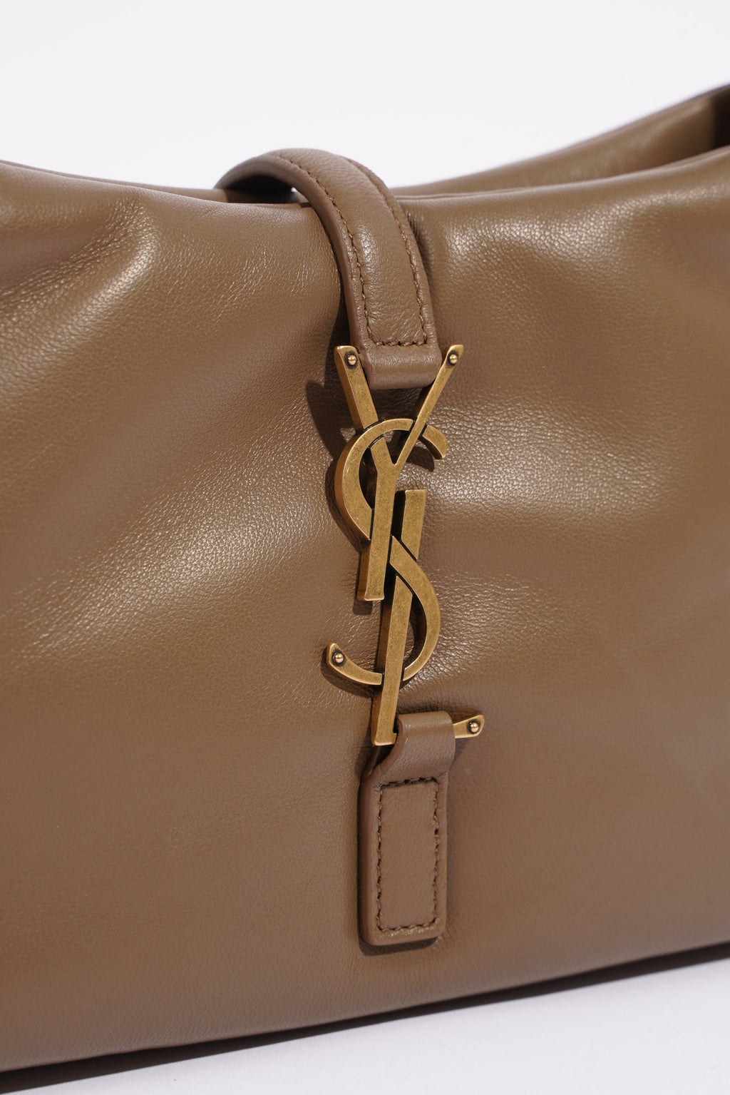 Saint Laurent LE 5 A 7 Dark Peanut Lambskin Leather