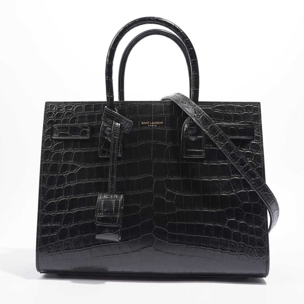 Saint Laurent Baby Sac de Jour Tote Black Leather