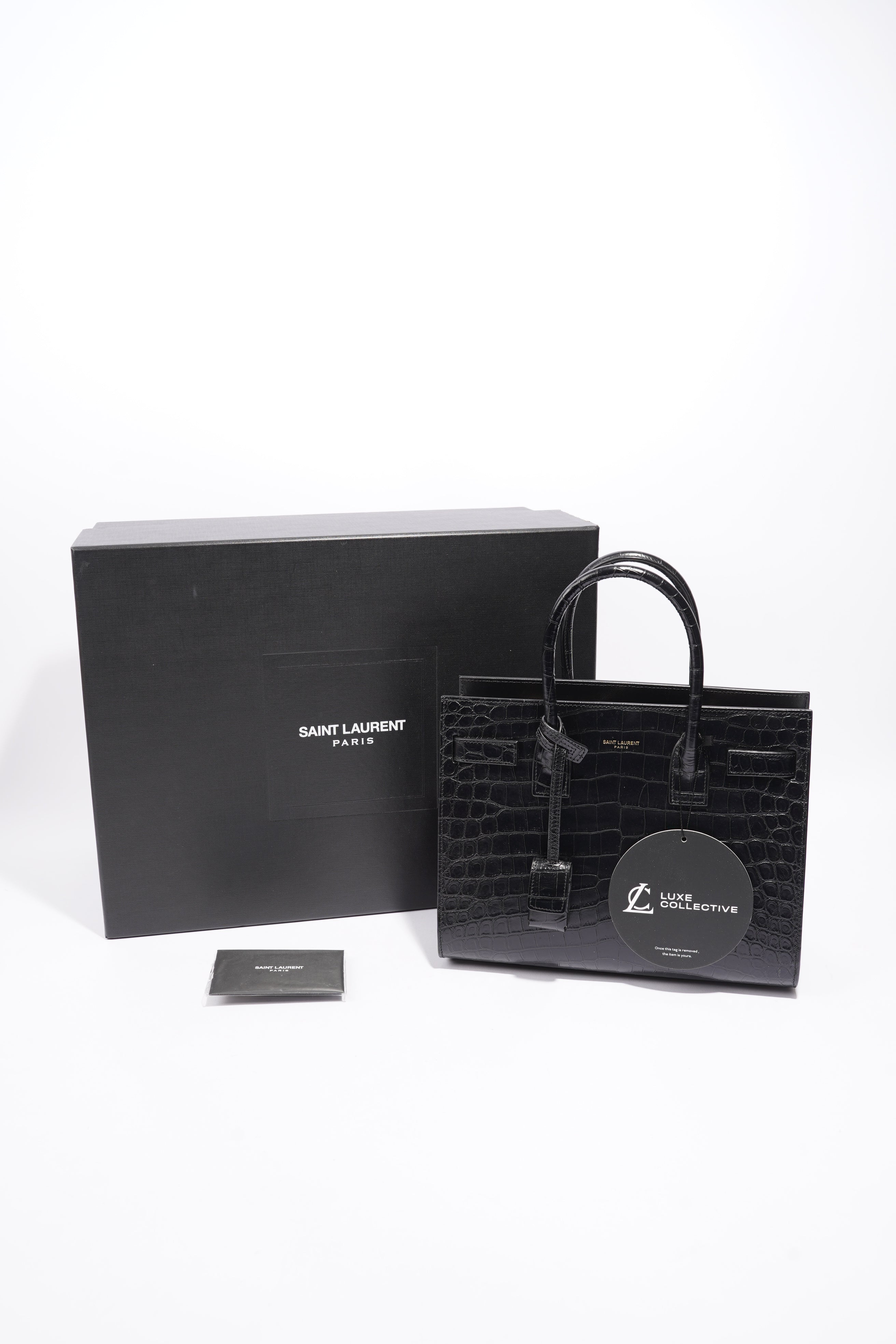Saint Laurent Baby Sac de Jour Tote Black Leather