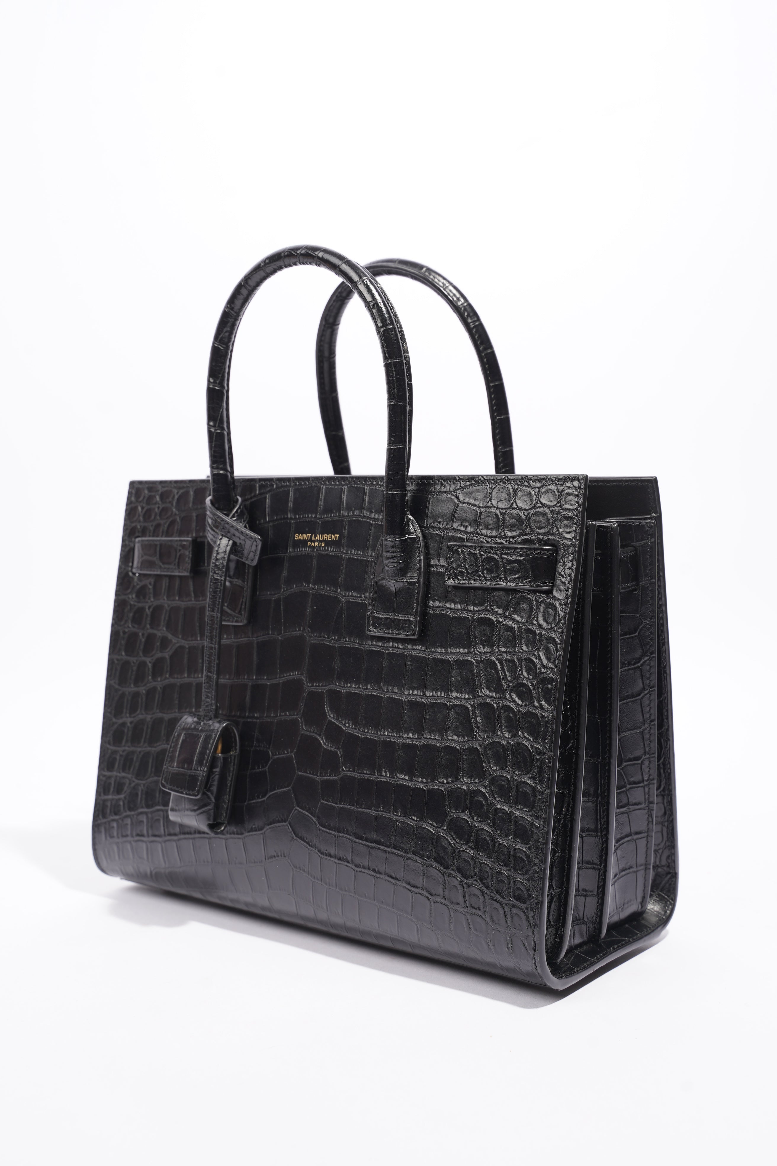 Saint Laurent Baby Sac de Jour Tote Black Leather