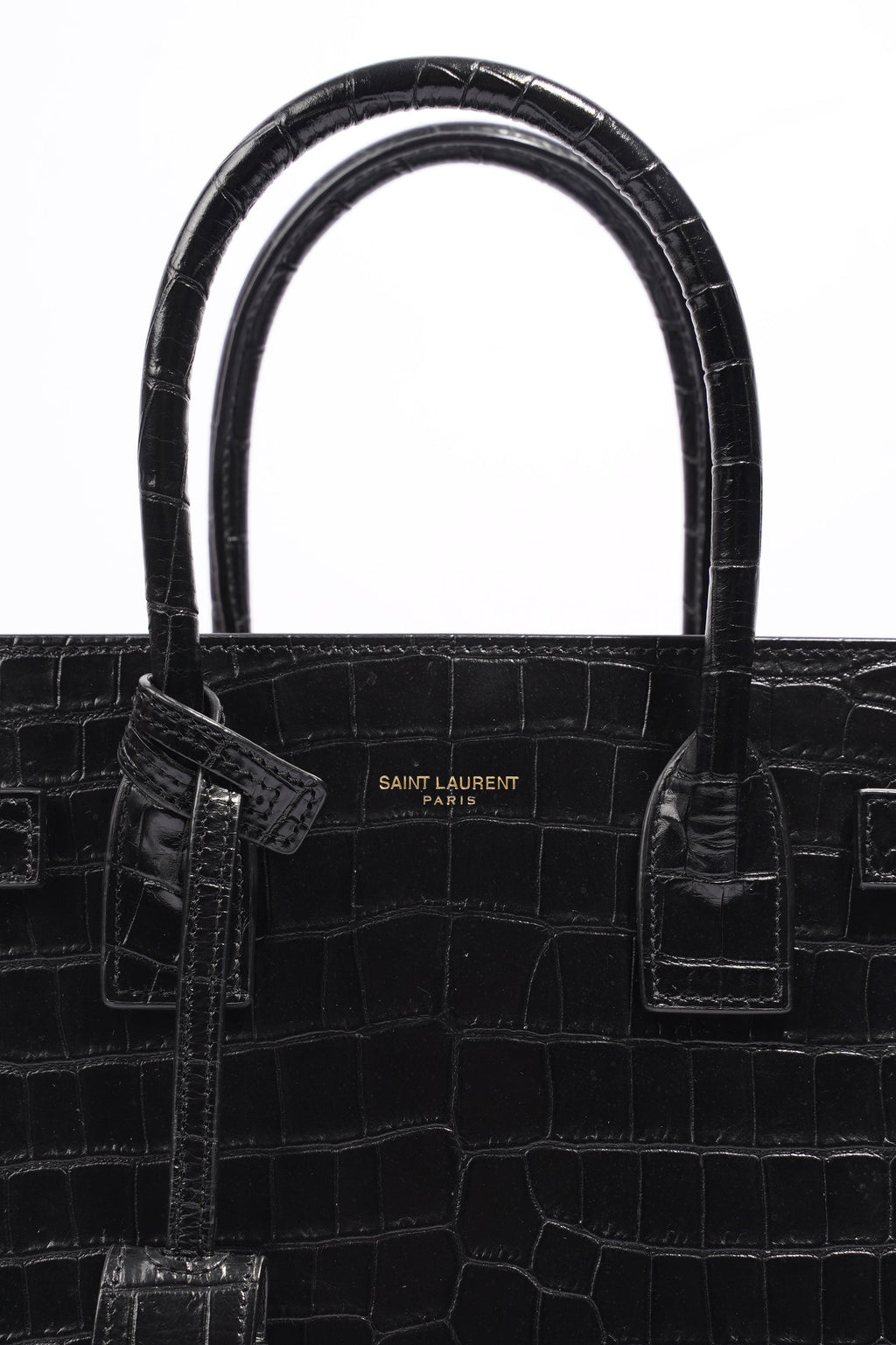 Saint Laurent Baby Sac de Jour Tote Black Leather