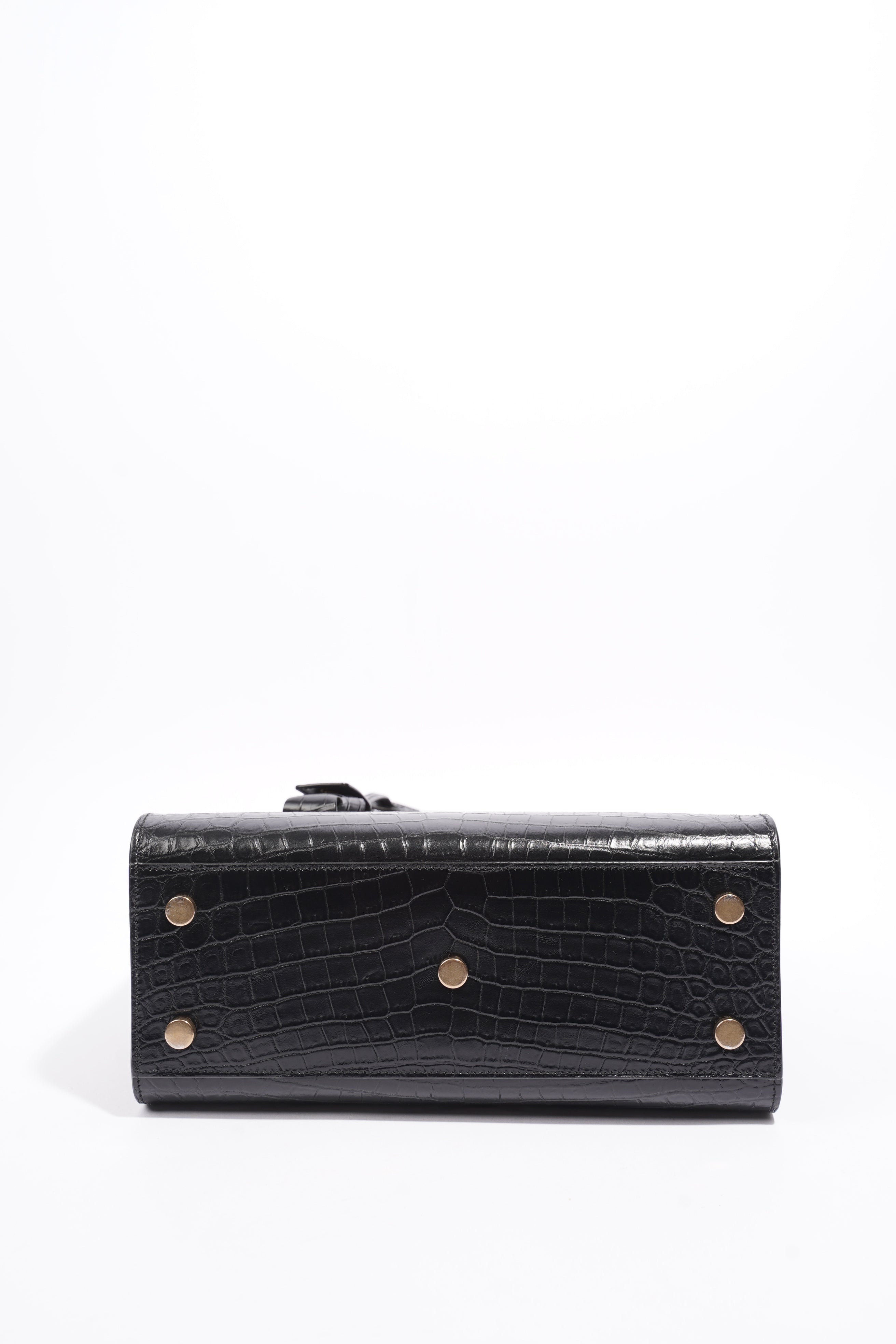 Saint Laurent Baby Sac de Jour Tote Black Leather