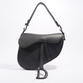 Christian Dior Saddle Bag Matte Black Leather
