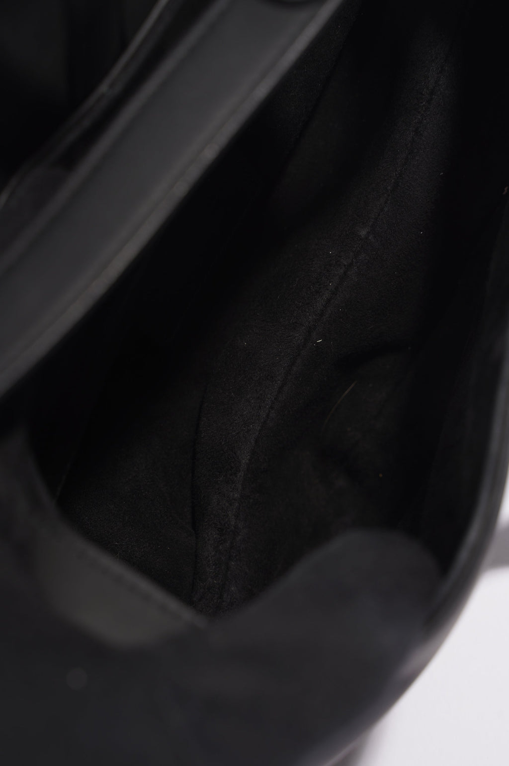 Christian Dior Saddle Bag Matte Black Leather