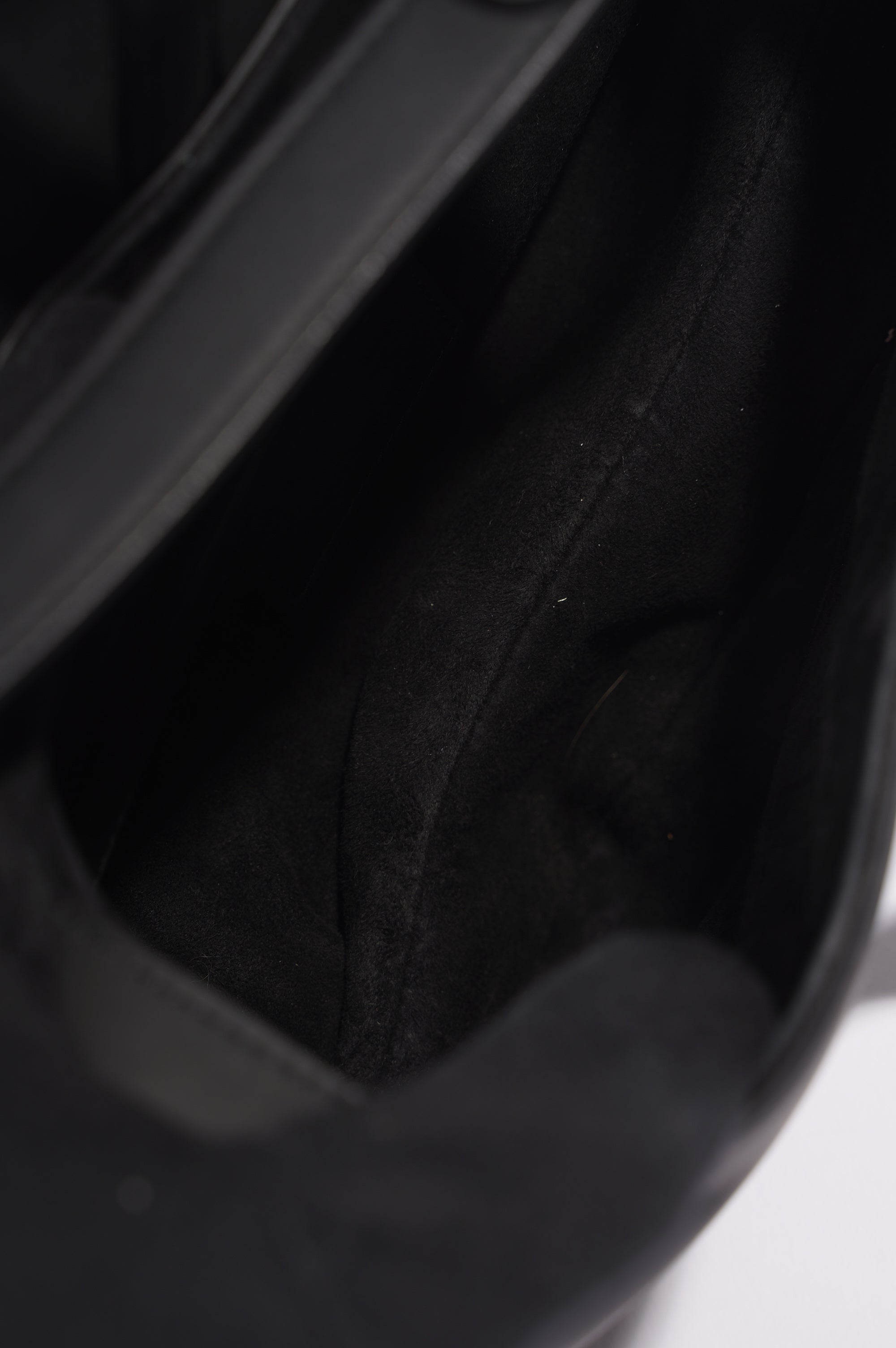 Christian Dior Saddle Bag Matte Black Leather