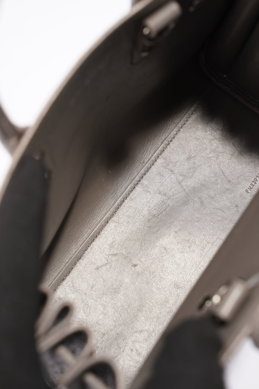 Saint Laurent Sac De Jour Grey Croc Embossed Leather Nano