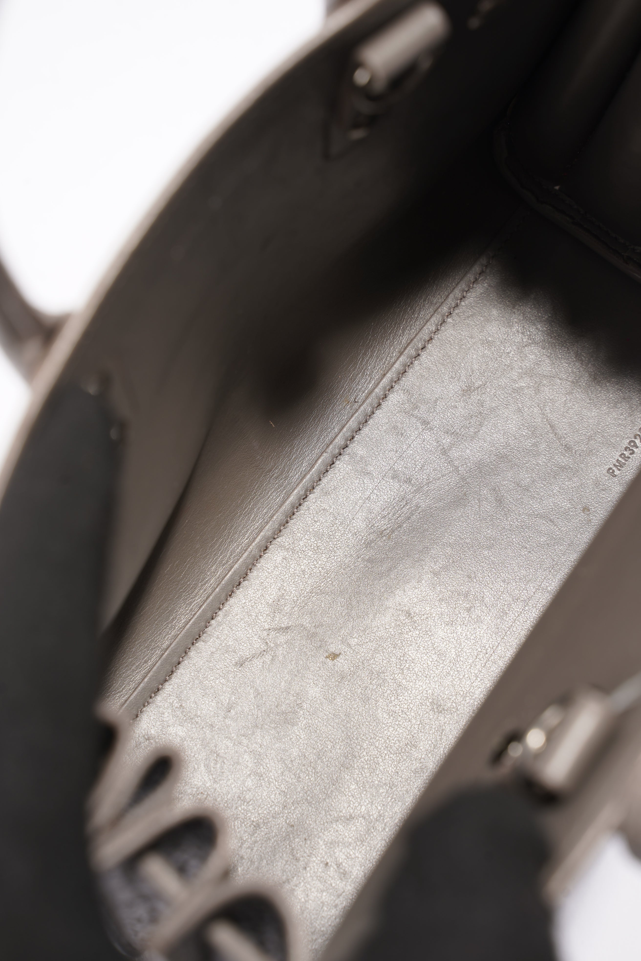 Saint Laurent Sac De Jour Grey Croc Embossed Leather Nano