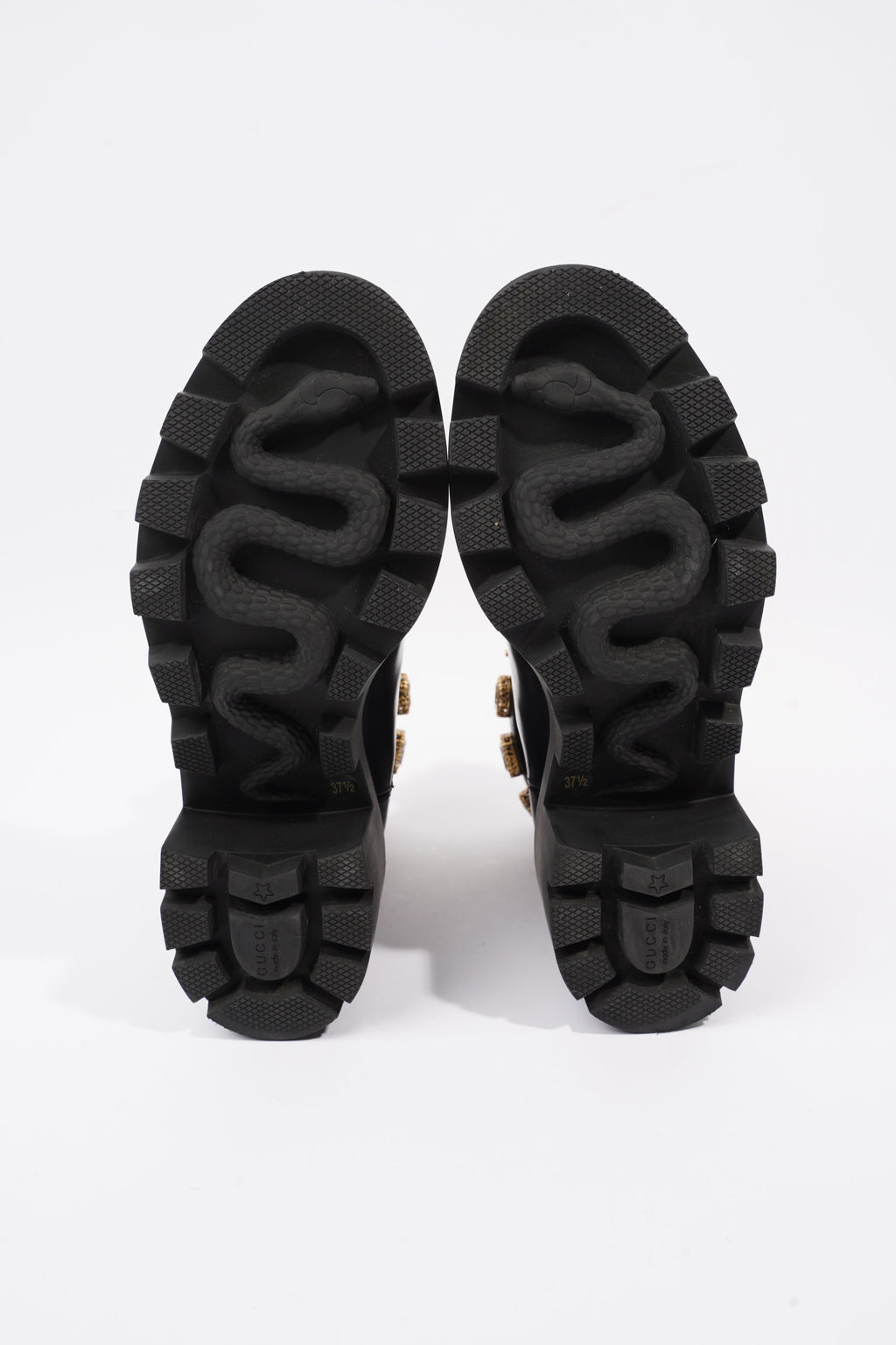Gucci Ankle Boot Black Leather EU 37.5 UK 4.5