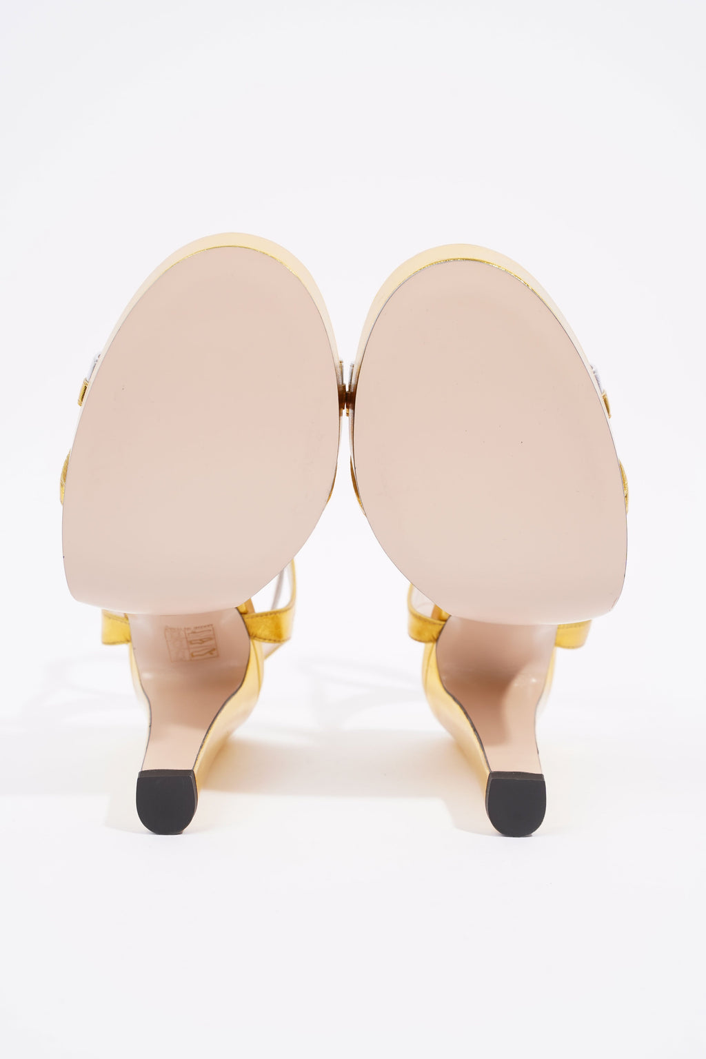 Gucci Alison Gold / Silver Leather EU 36.5 UK 3.5