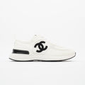 Chanel CC Logo Trainer White Mesh EU 42 UK 8