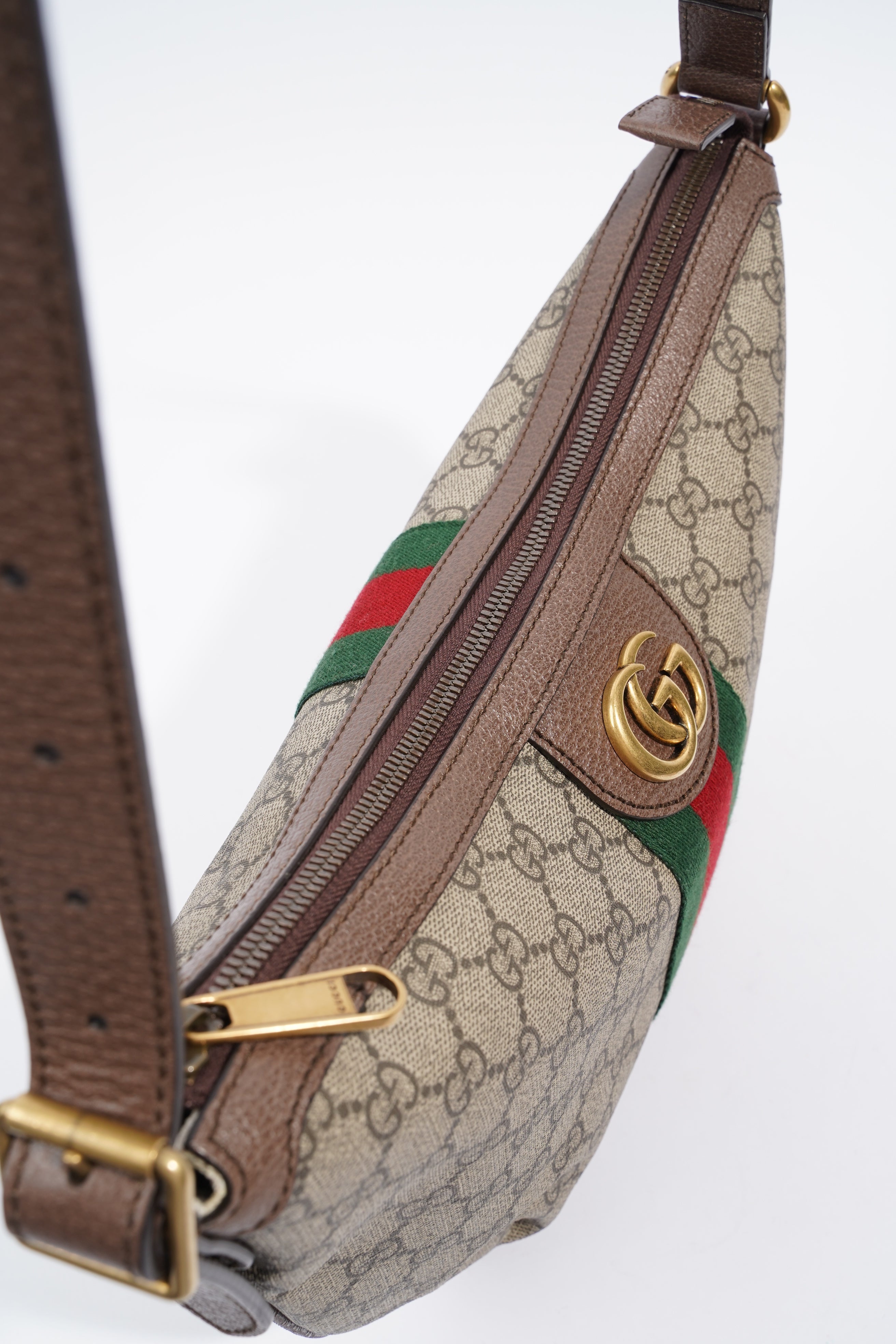 Gucci Ophidia GG Small Shoulder Bag Brown / Beige Coated Canvas Small