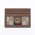 Gucci GG Ophidia Card Case Brown GG Supreme Leather