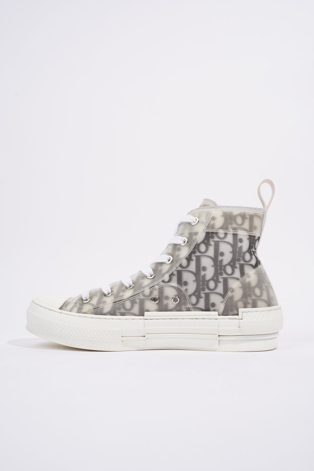 Christian Dior B23 High-tops White / Black Oblique Canvas EU 38 UK 5