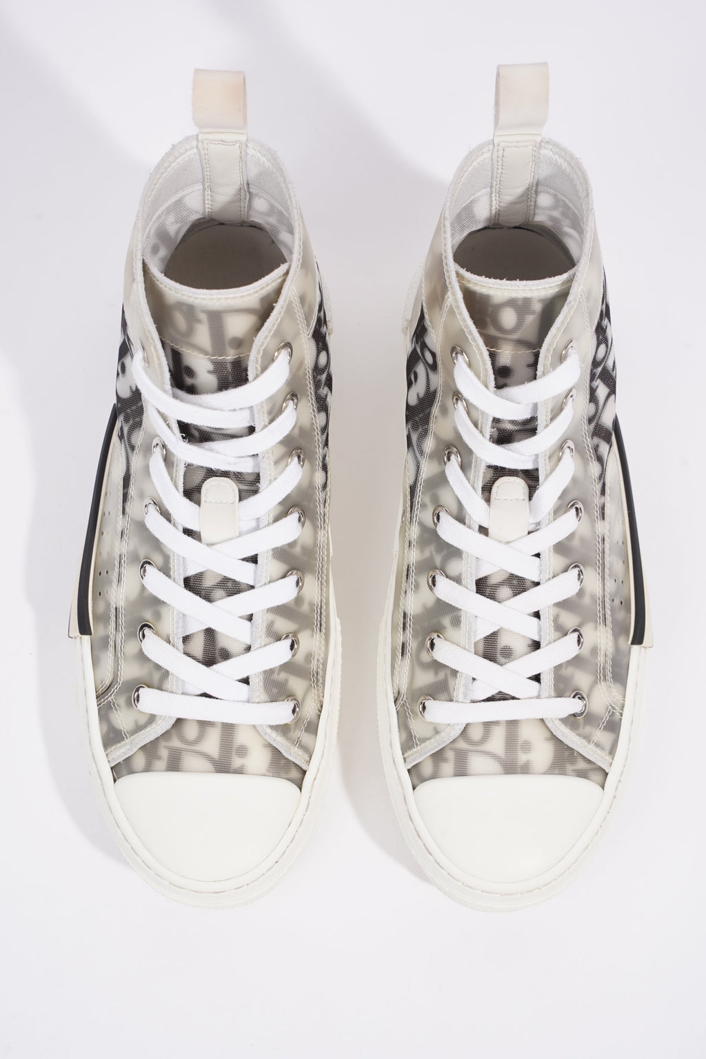Christian Dior B23 High-tops White / Black Oblique Canvas EU 38 UK 5