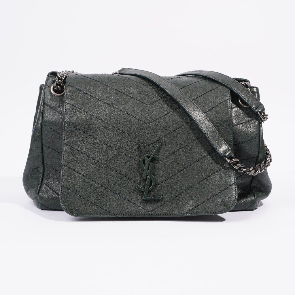 Saint Laurent Niki Medium Vintage Green Calfskin Leather