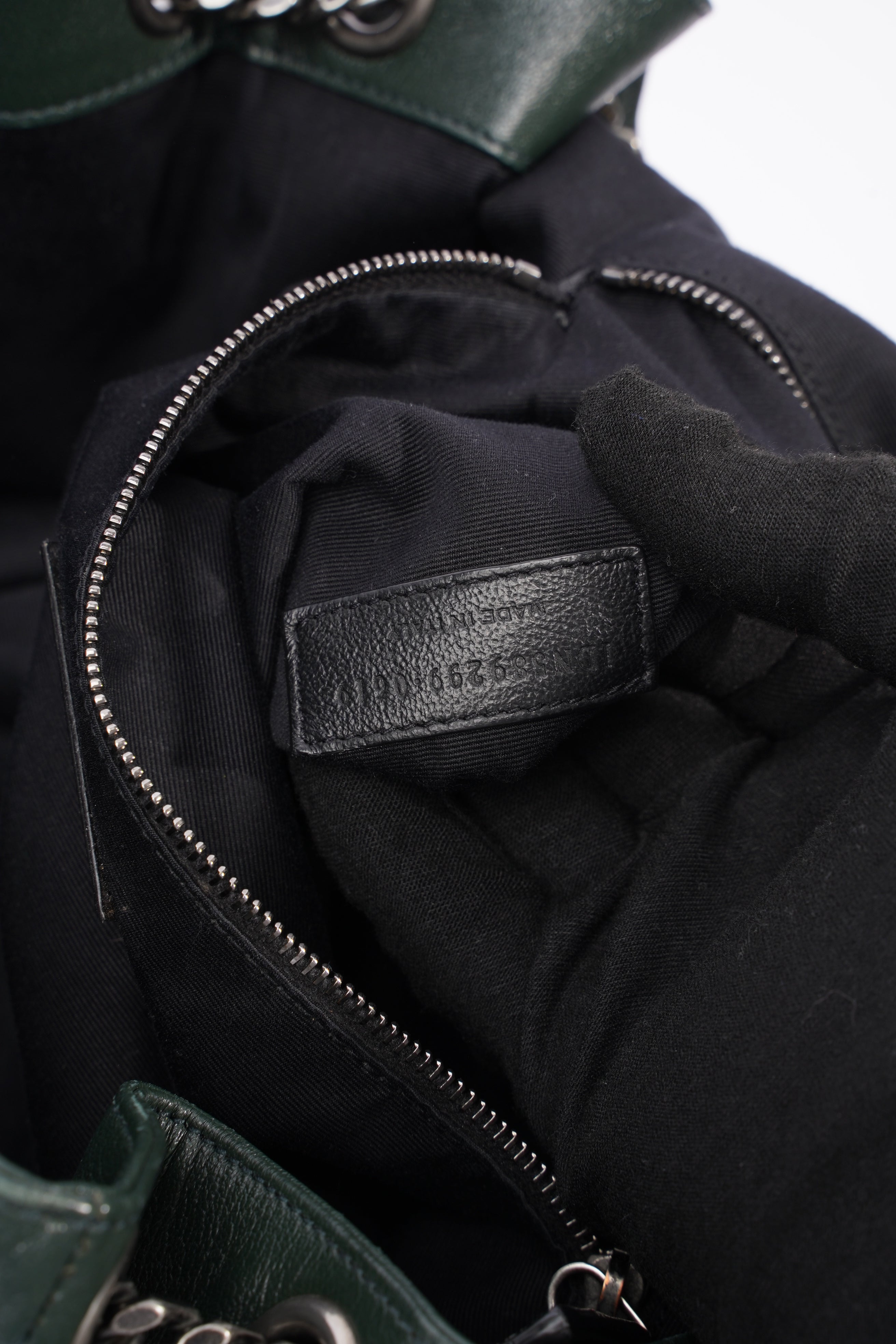 Saint Laurent Niki Medium Vintage Green Calfskin Leather
