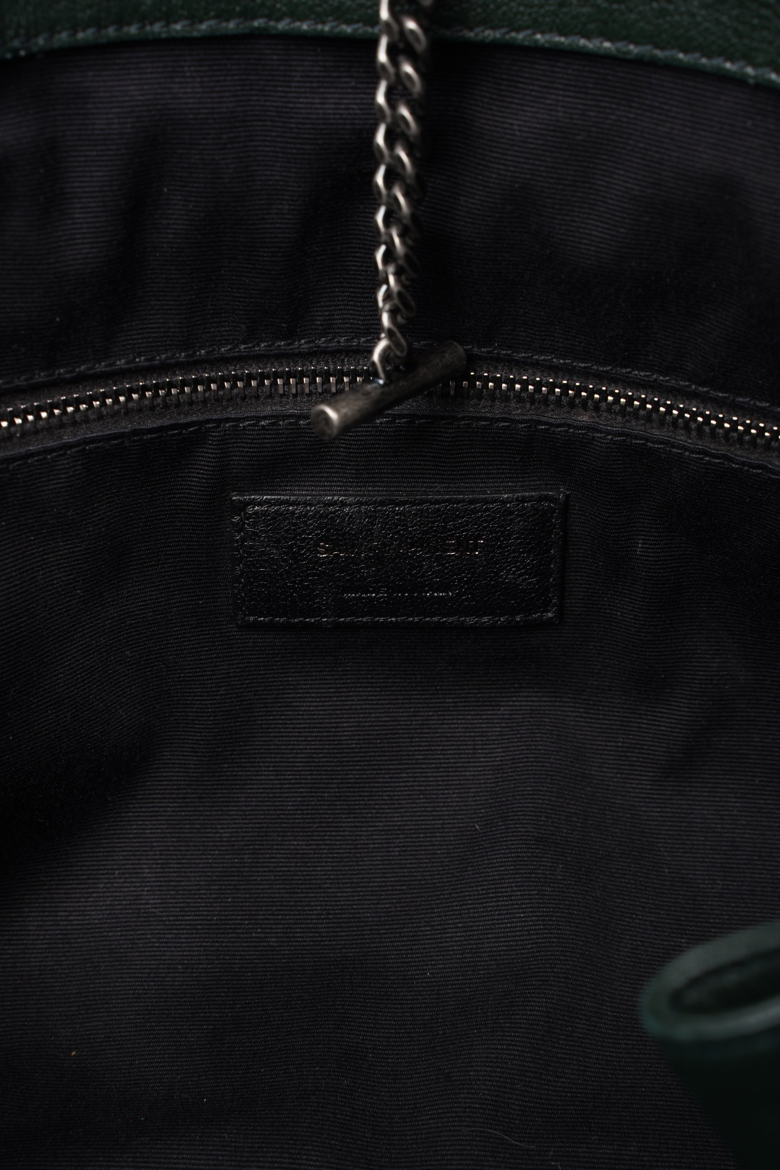 Saint Laurent Niki Medium Vintage Green Calfskin Leather