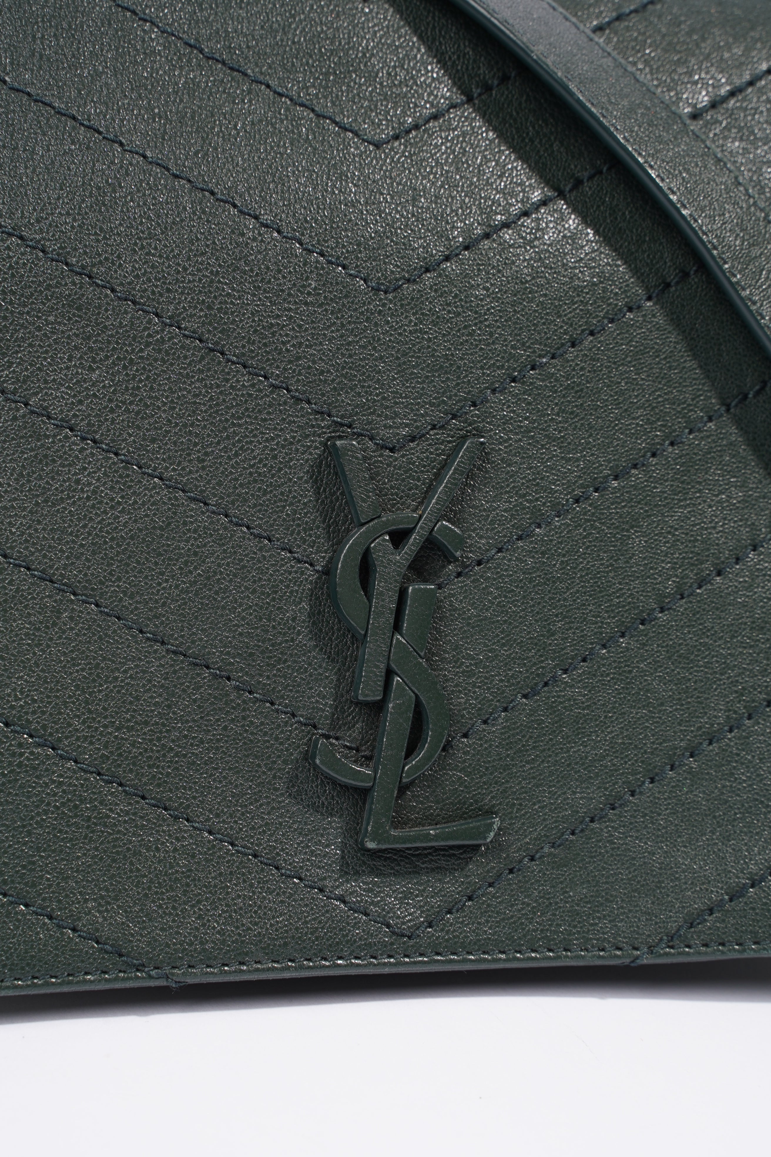 Saint Laurent Niki Medium Vintage Green Calfskin Leather