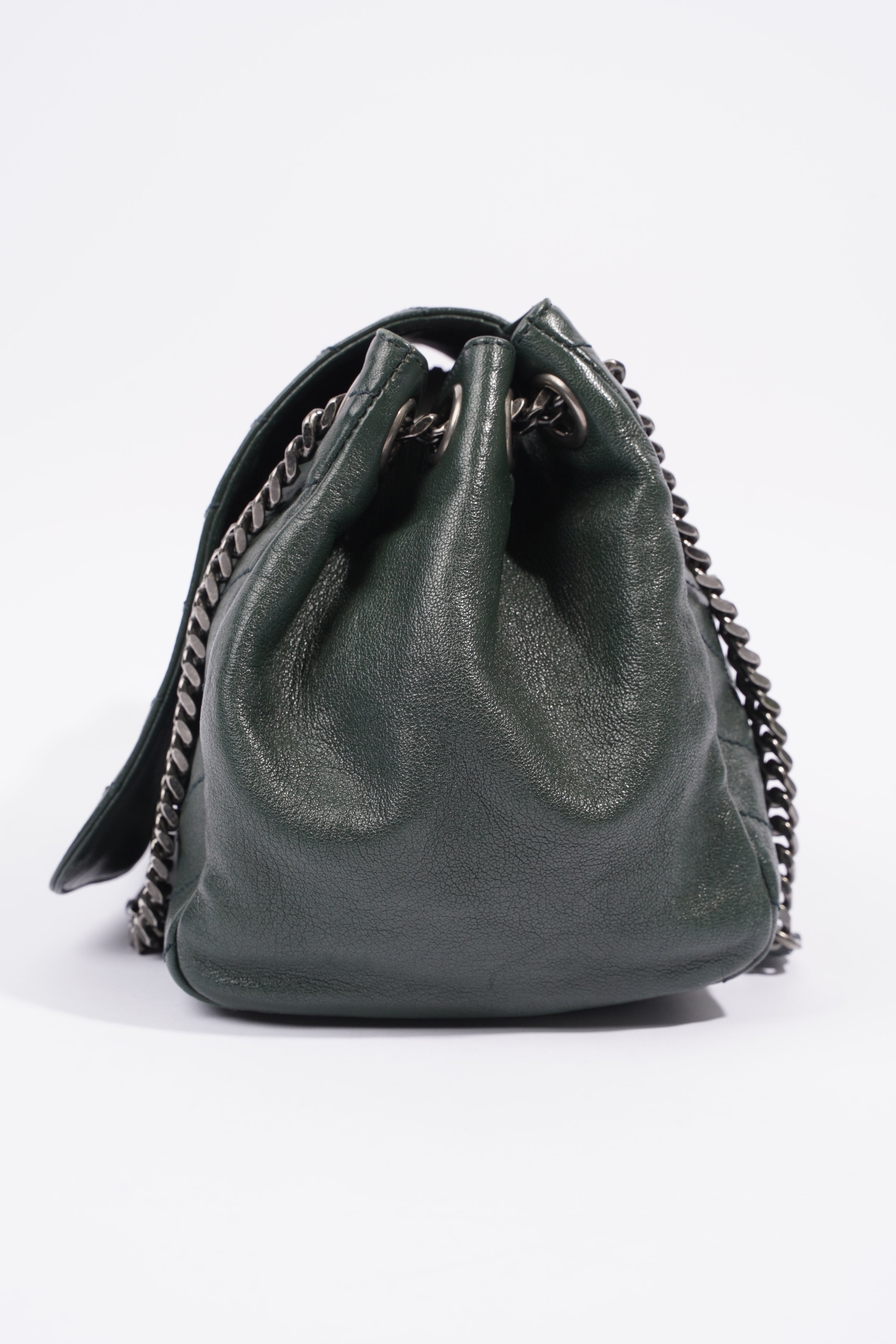 Saint Laurent Niki Medium Vintage Green Calfskin Leather