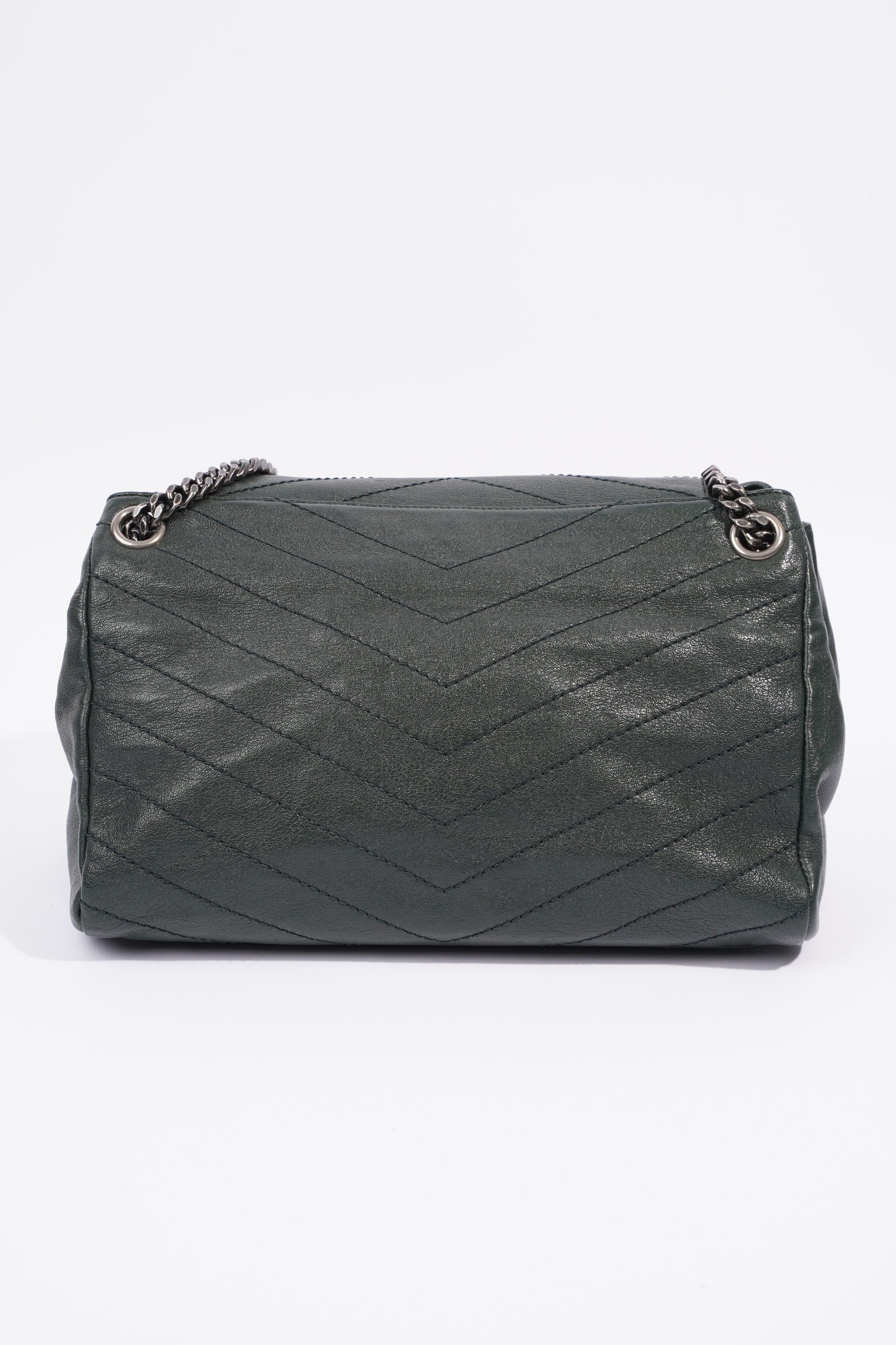 Saint Laurent Niki Medium Vintage Green Calfskin Leather