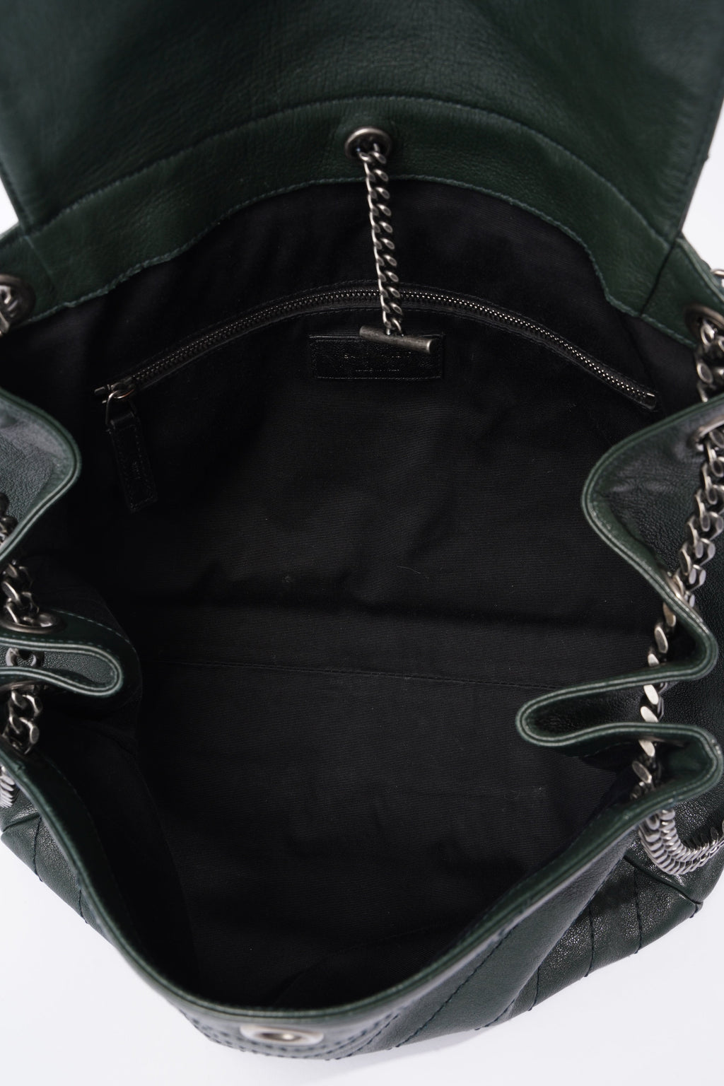 Saint Laurent Niki Medium Vintage Green Calfskin Leather