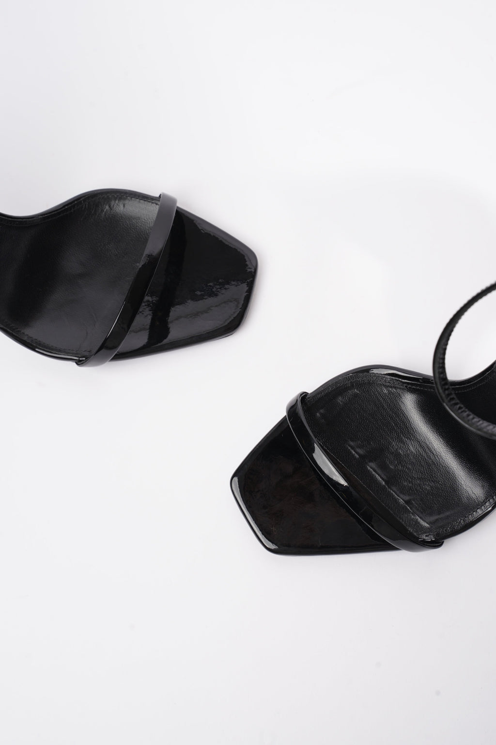 Saint Laurent Opyum Sandal 110 Black Patent Leather EU 39 UK 6