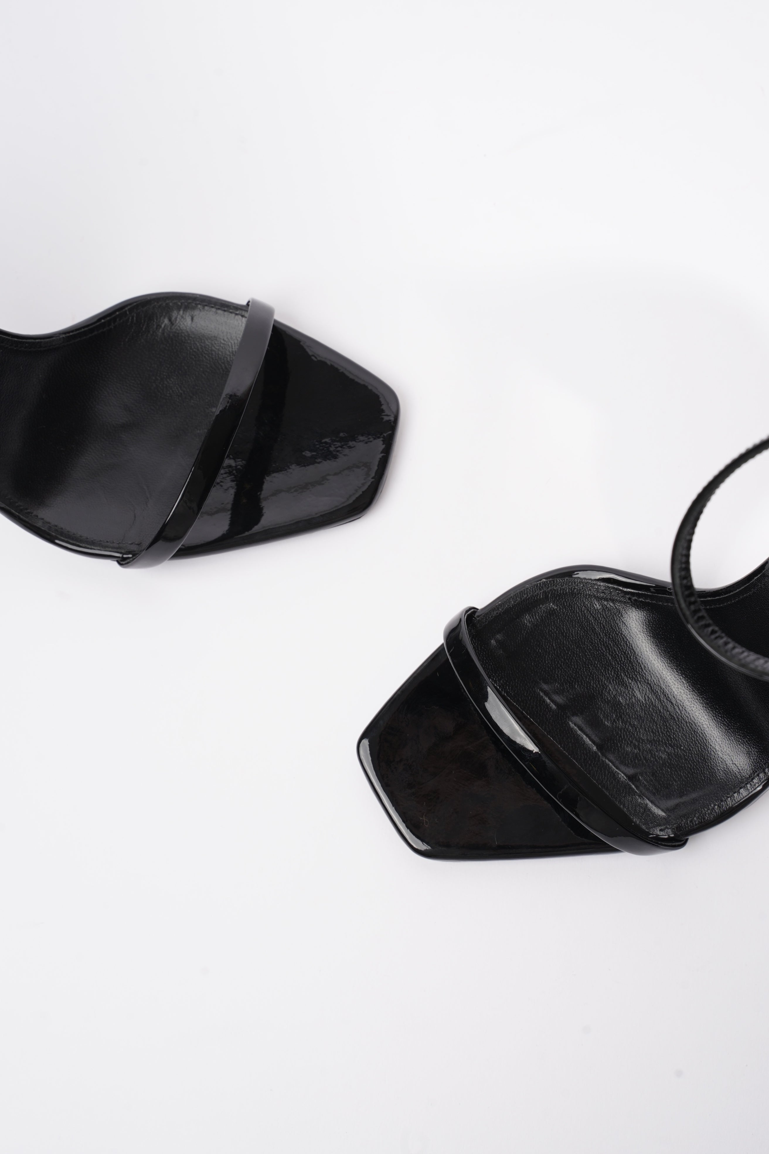 Saint Laurent Opyum Sandal 110 Black Patent Leather EU 39 UK 6