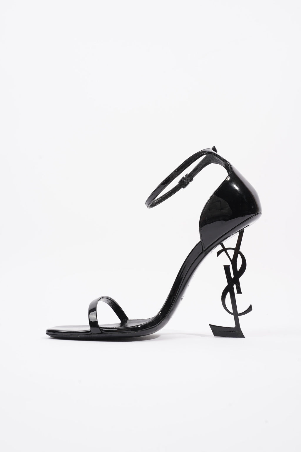 Saint Laurent Opyum Sandal 110 Black Patent Leather EU 39 UK 6