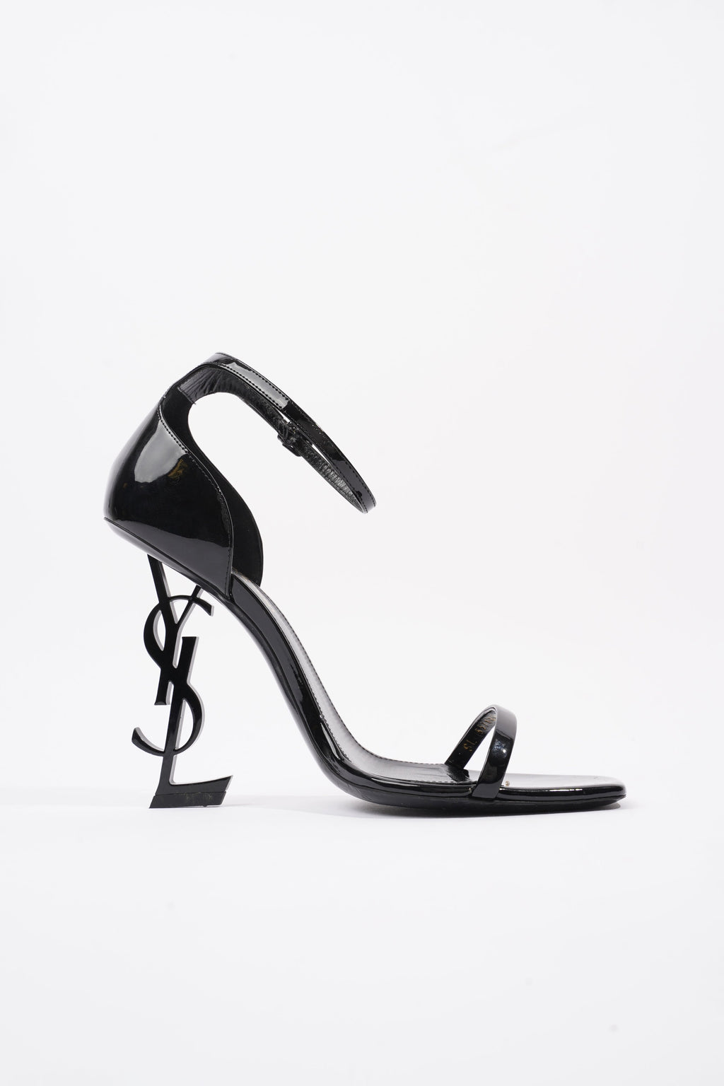 Saint Laurent Opyum Sandal 110 Black Patent Leather EU 39 UK 6