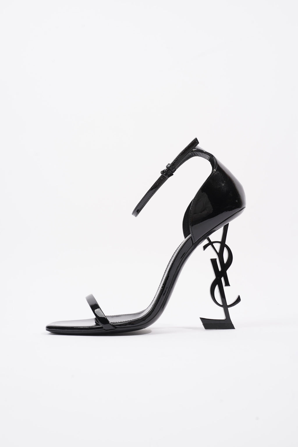 Saint Laurent Opyum Sandal 110 Black Patent Leather EU 39 UK 6