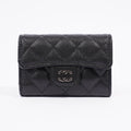 Chanel 4 Key Holder Wallet Caviar Leather
