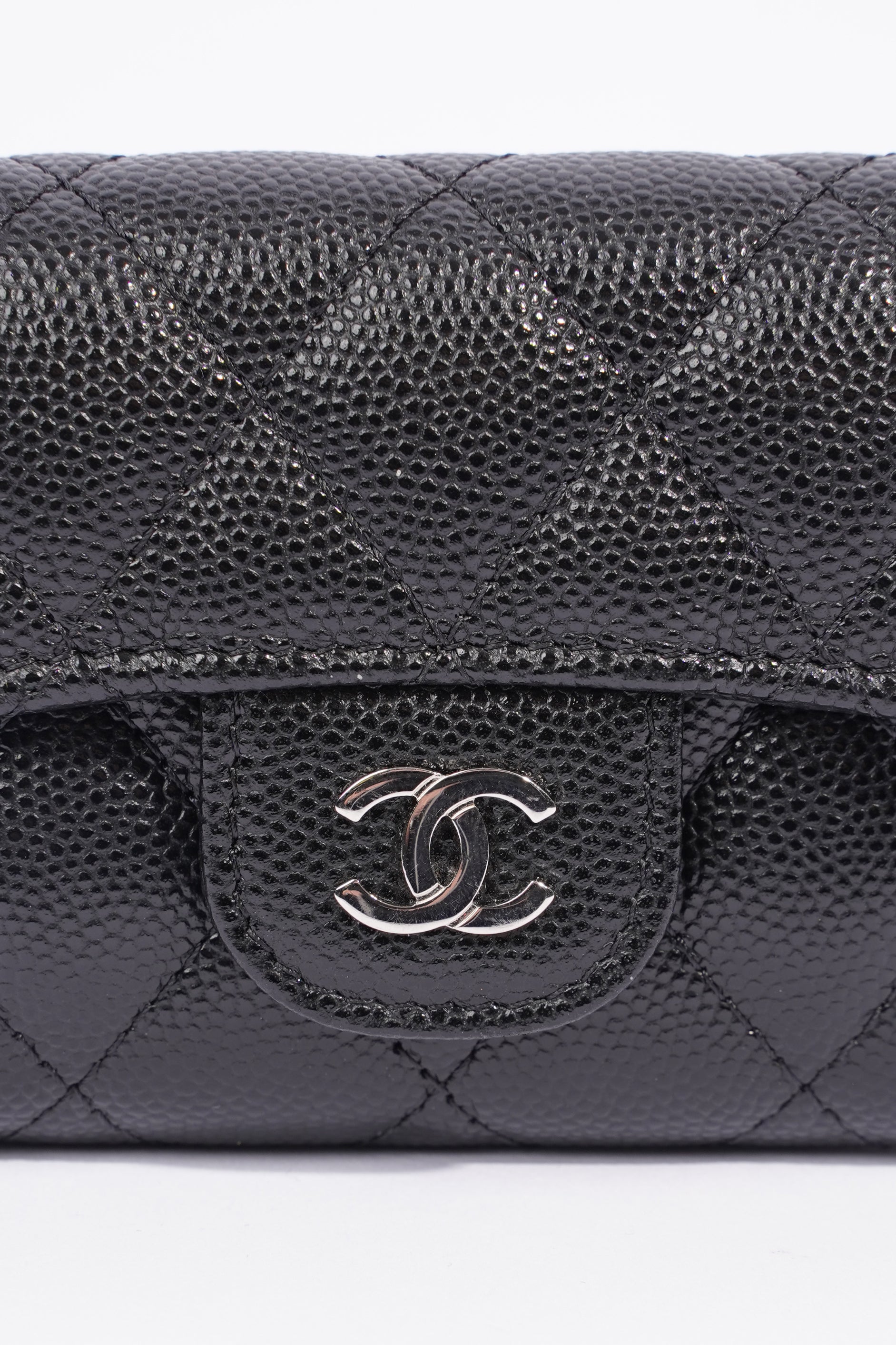 Chanel 4 Key Holder Wallet Caviar Leather