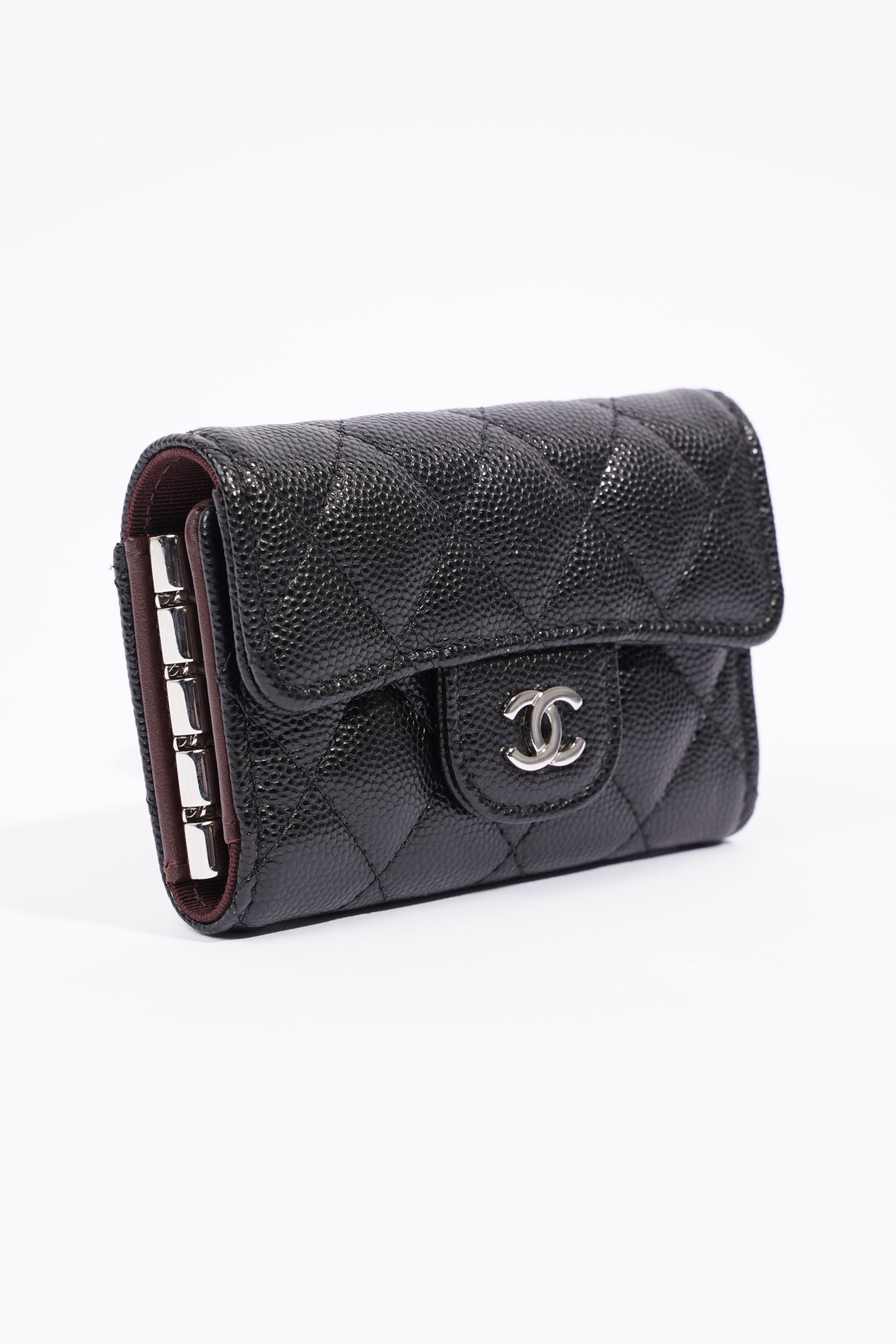 Chanel 4 Key Holder Wallet Caviar Leather