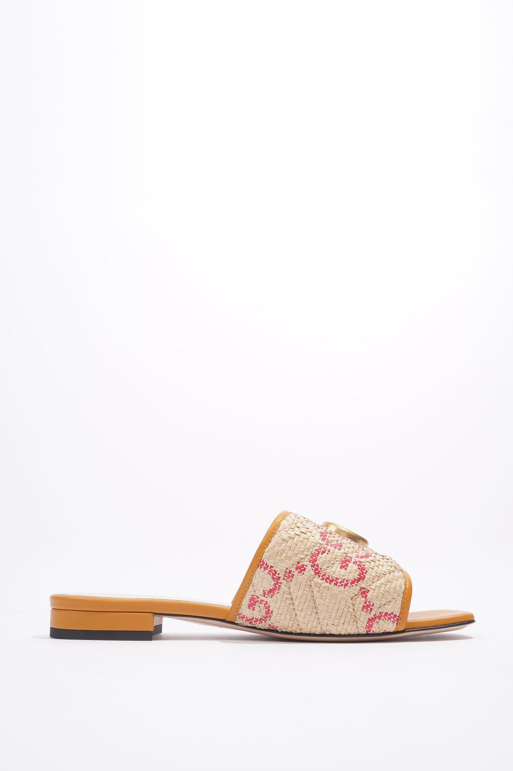 Gucci Jolie GG Beige / Red Raffia EU 38 UK 5