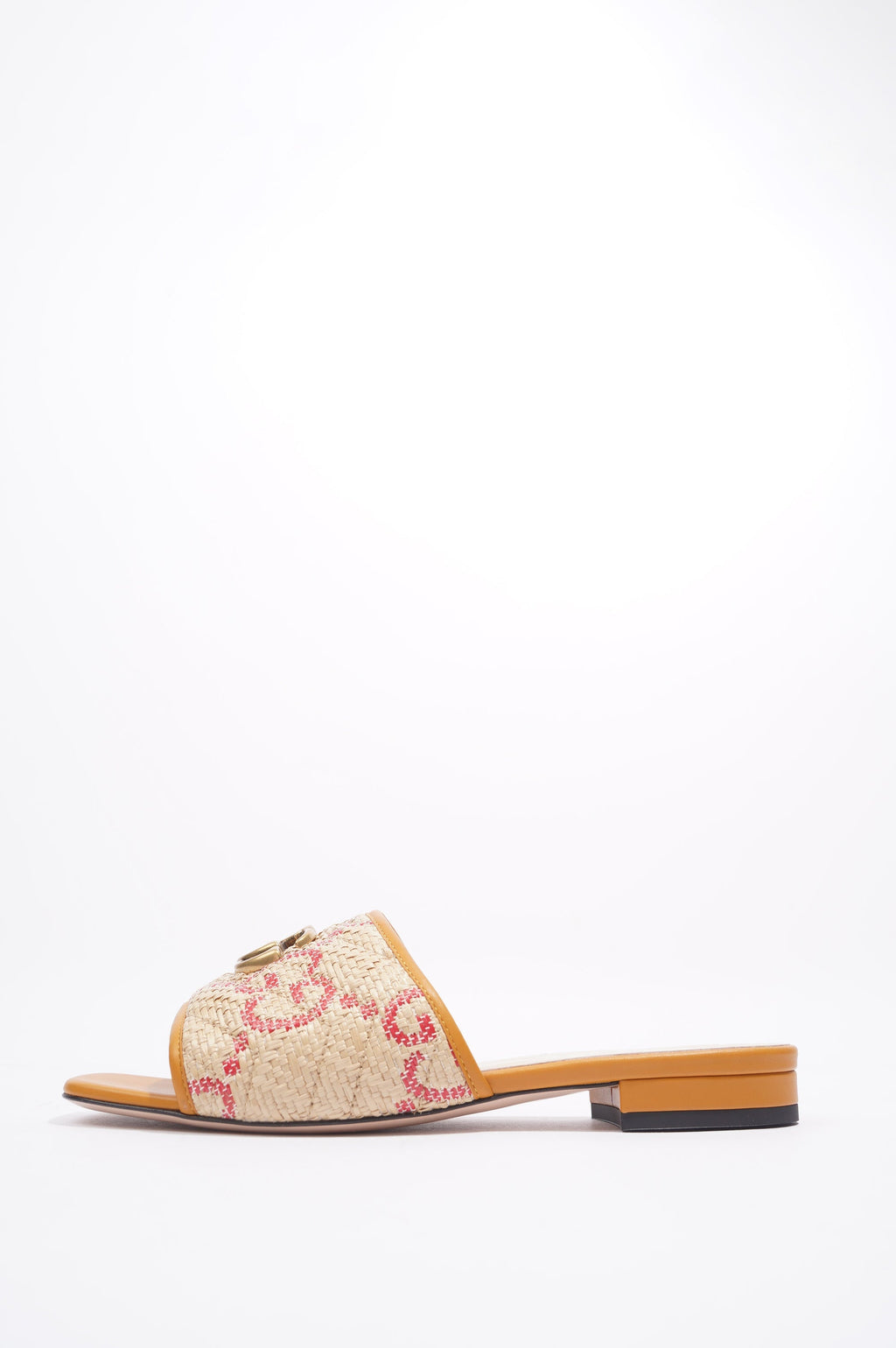 Gucci Jolie GG Beige / Red Raffia EU 38 UK 5