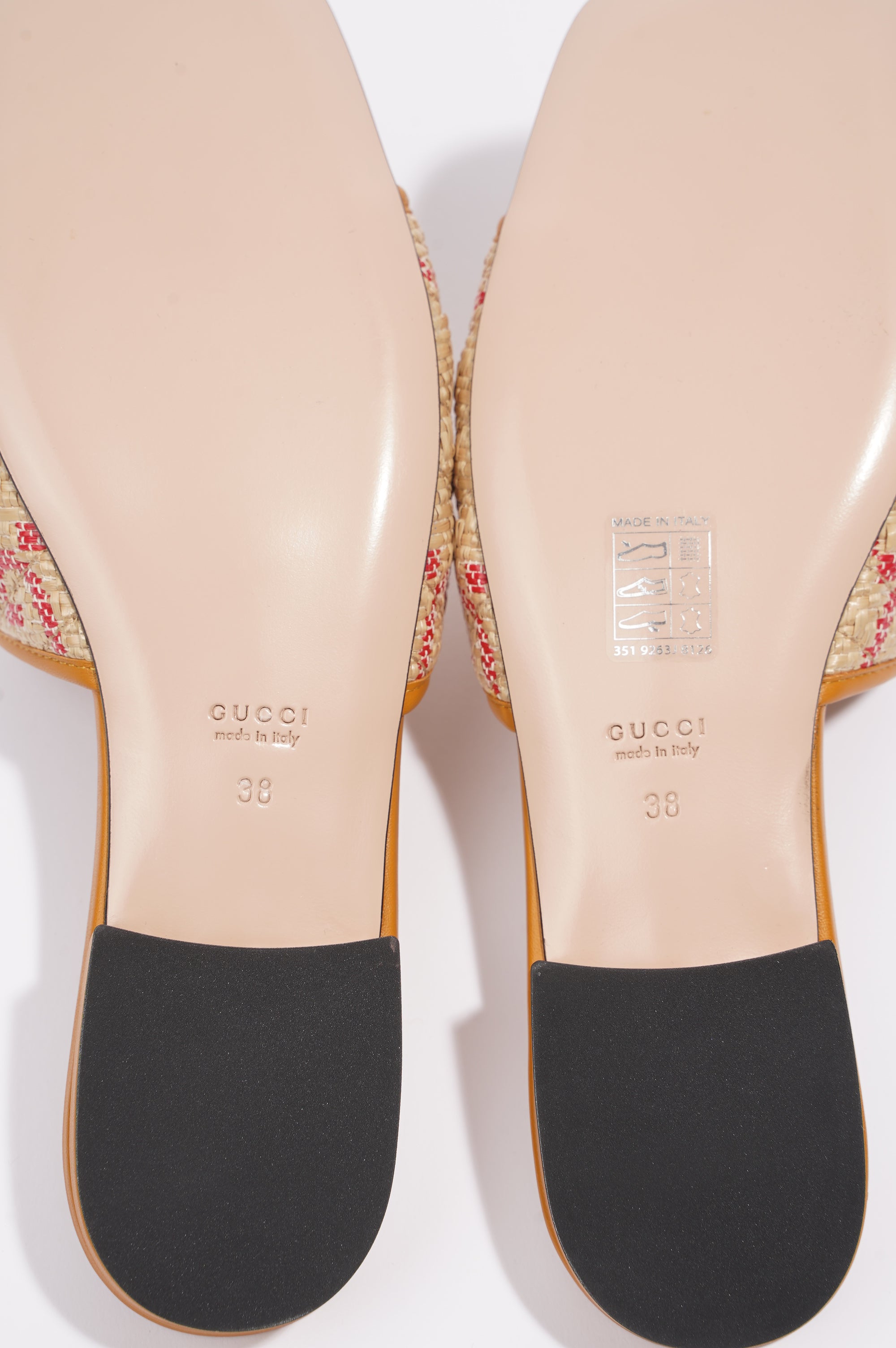 Gucci Jolie GG Beige / Red Raffia EU 38 UK 5