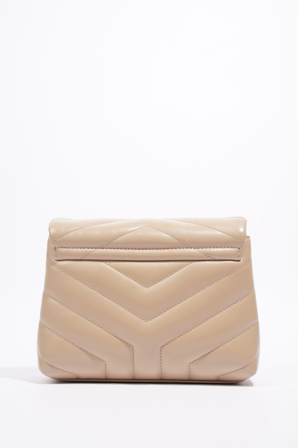 Saint Laurent Toy Lou Lou Greyish Brown Calfskin Leather