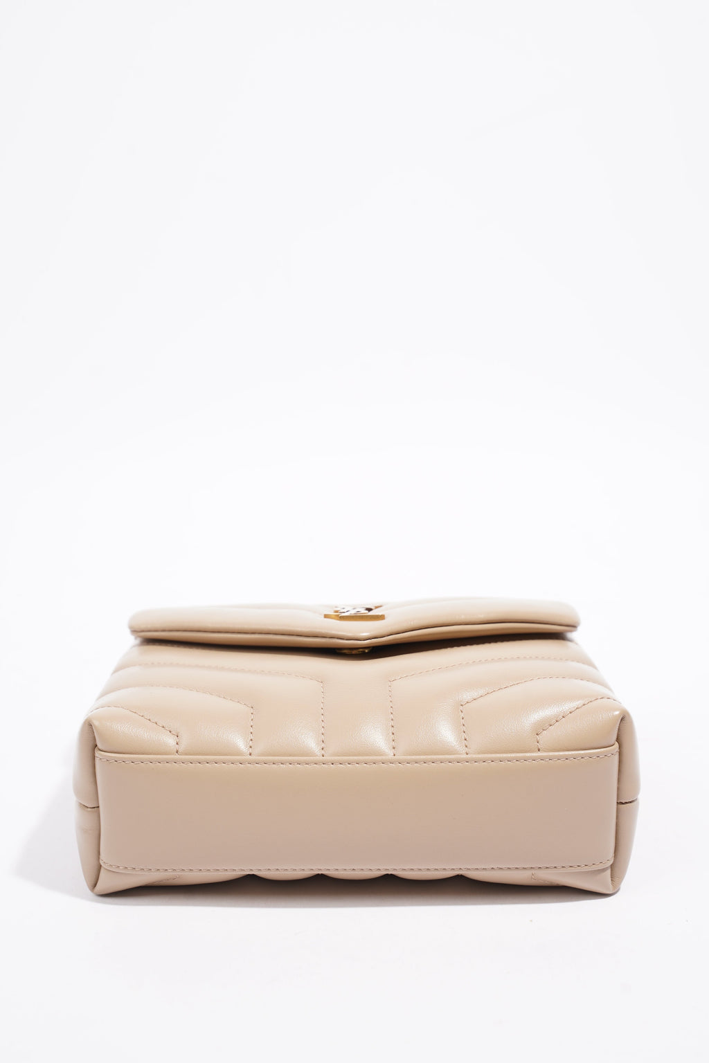 Saint Laurent Toy Lou Lou Greyish Brown Calfskin Leather