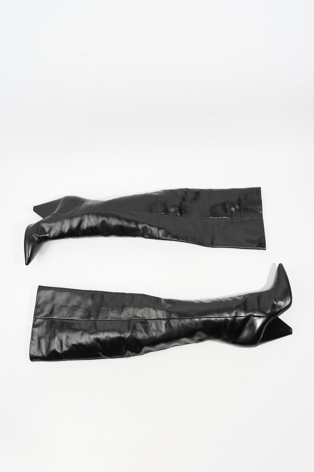 Saint Laurent Niki Boots Black Leather EU 40 UK 7