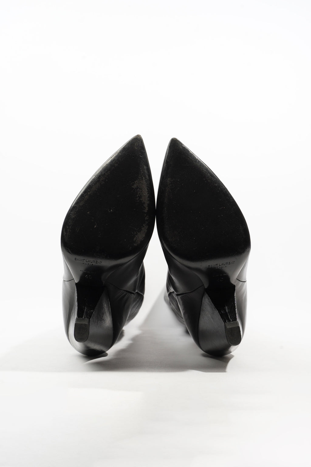 Saint Laurent Niki Boots Black Leather EU 40 UK 7