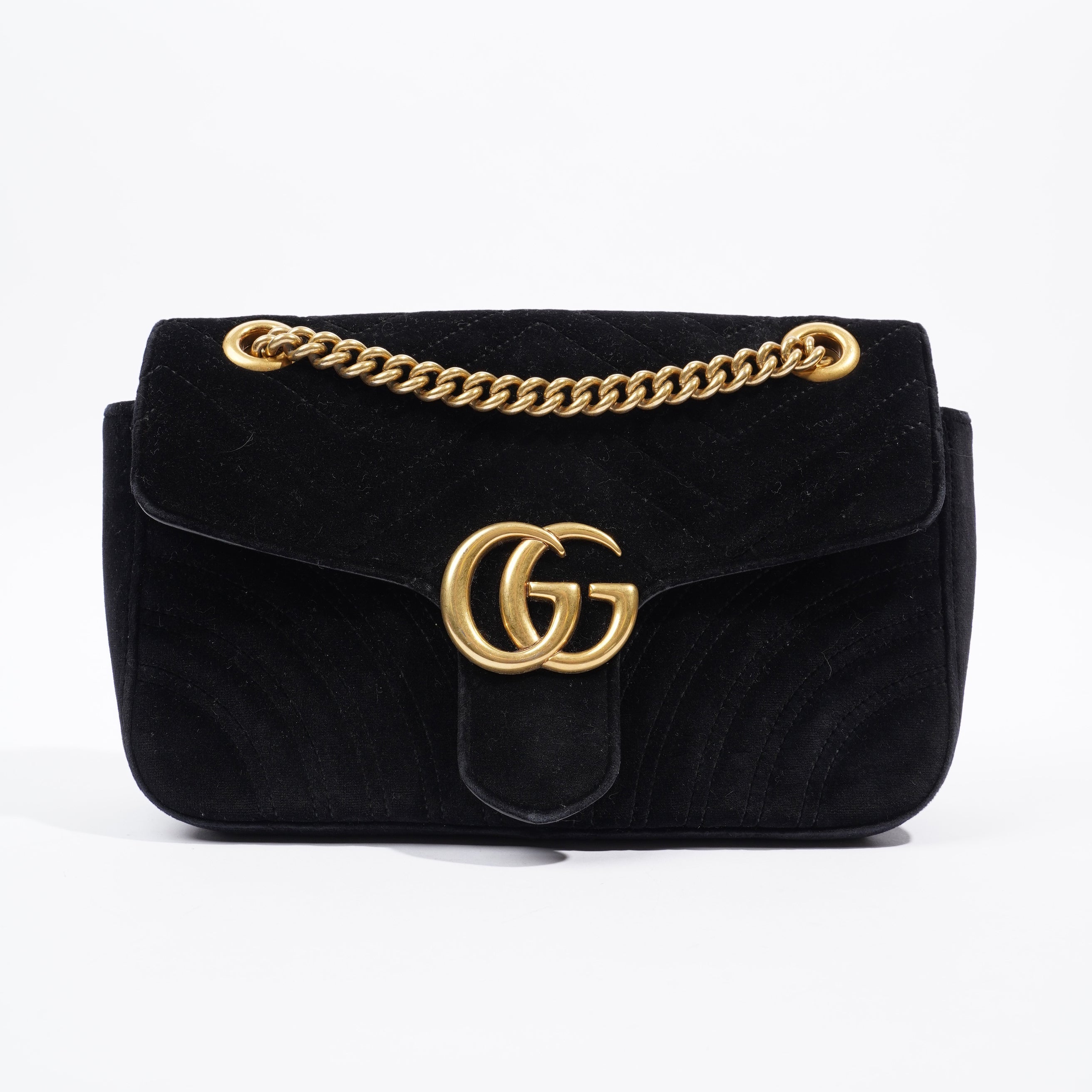 Gucci GG Marmont Small Black Velvet