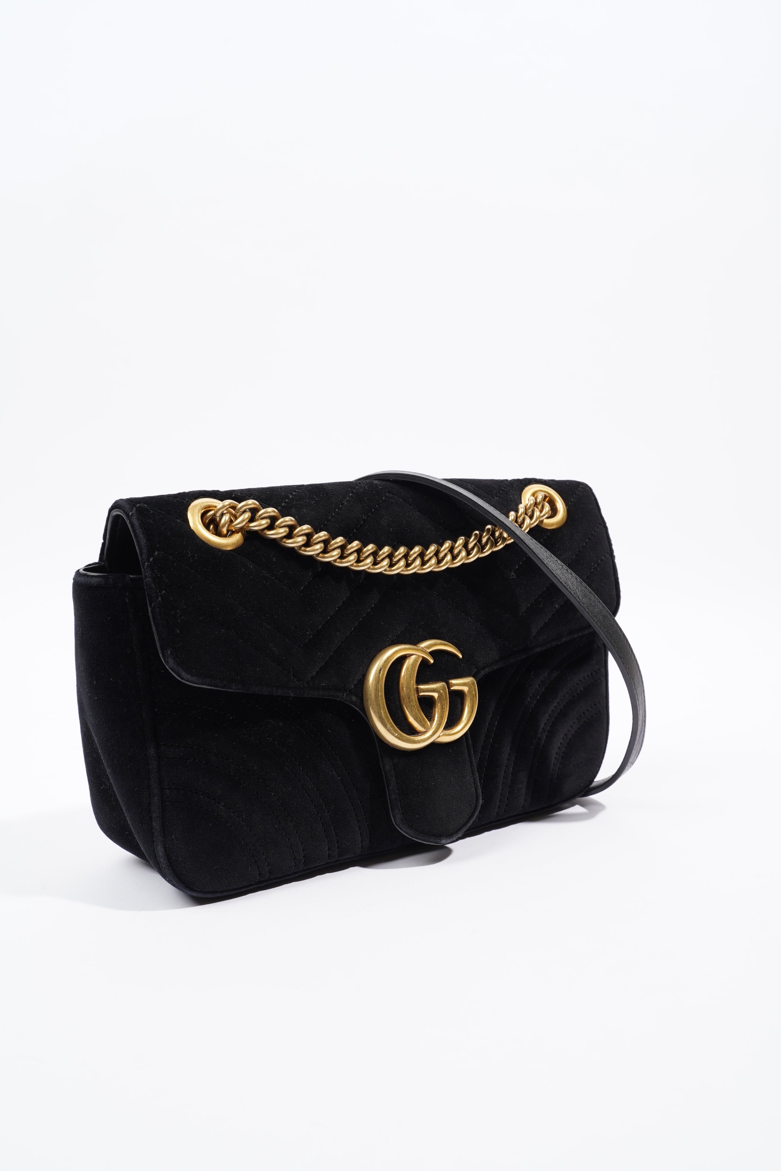 Gucci GG Marmont Small Black Velvet