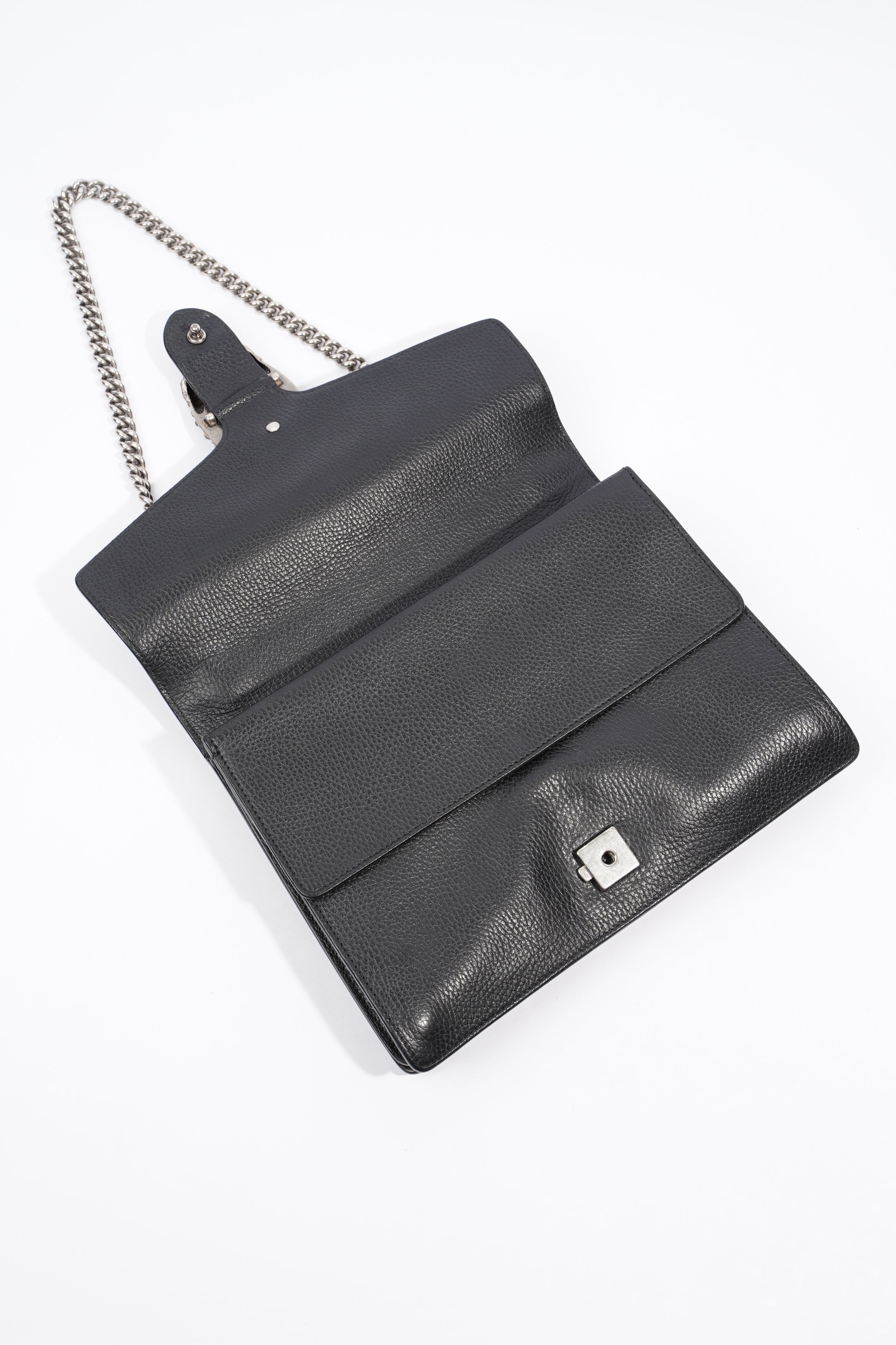 Gucci Dionysus Black Leather Medium